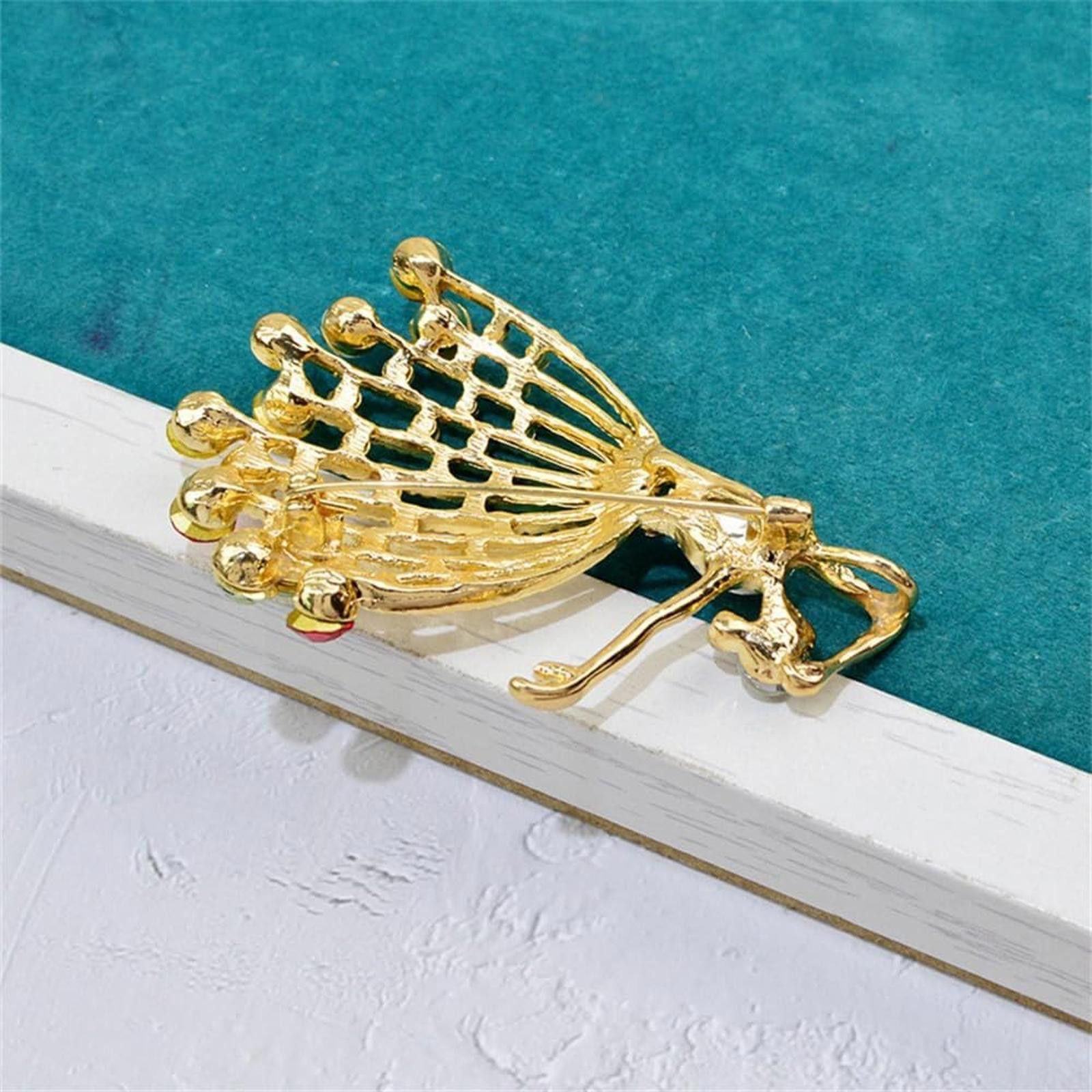 Designer Dancing Girl Brooch Pins Elegant Rhinestones Ballet Dancer Size ONE SIZE - 6 Thumbnail