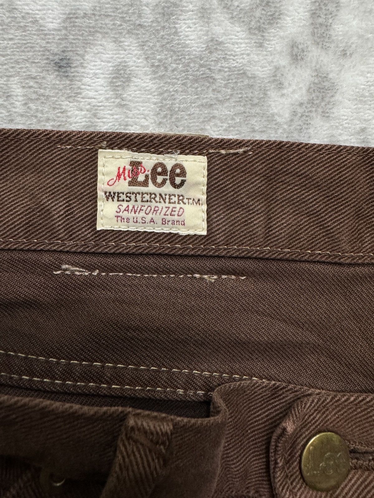 Lee Flared Miss Lee Bootcut Brown Usa Denim Jeans Size US 27 - 15 Thumbnail