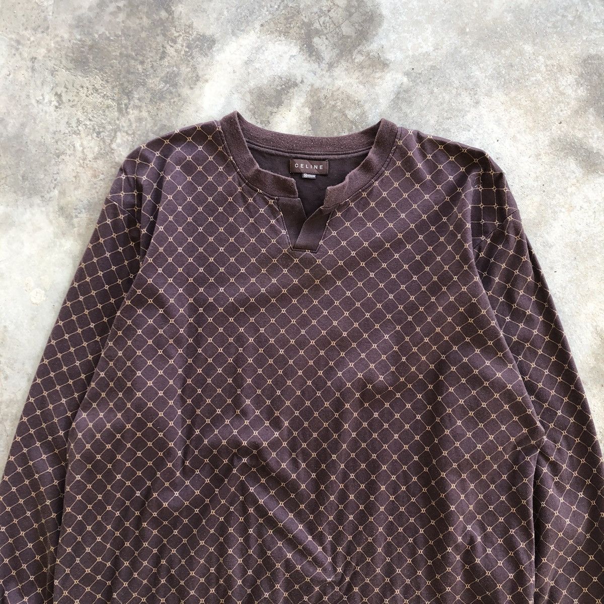 Celine CELINE Monogram Allover Print Long sleeve Shirt Size US M / EU 48-50 / 2 - 3 Thumbnail