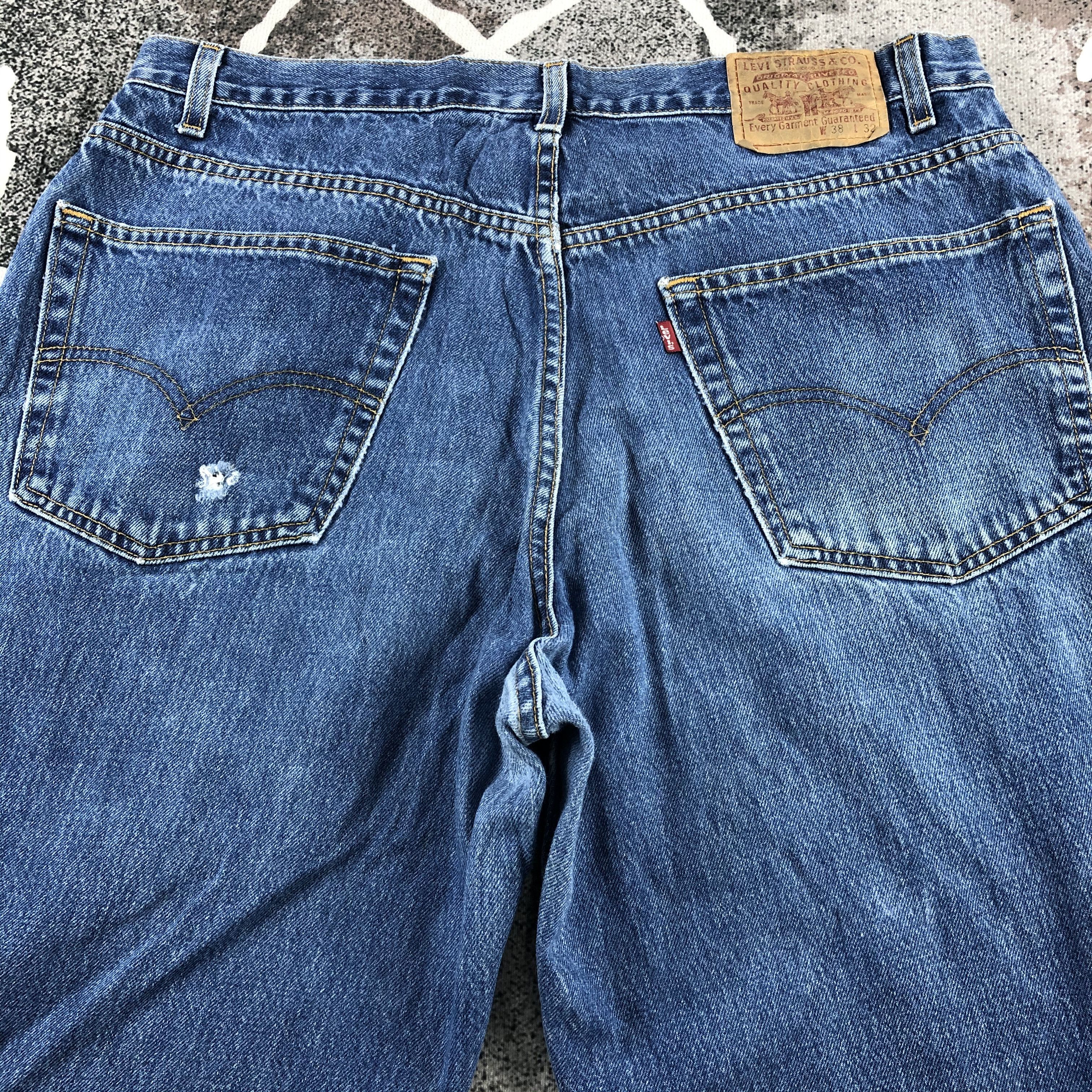 Levi's Vintage Levis 901 Jeans Blue Wash Denim KJ1103 Size US 37 - 4 Thumbnail