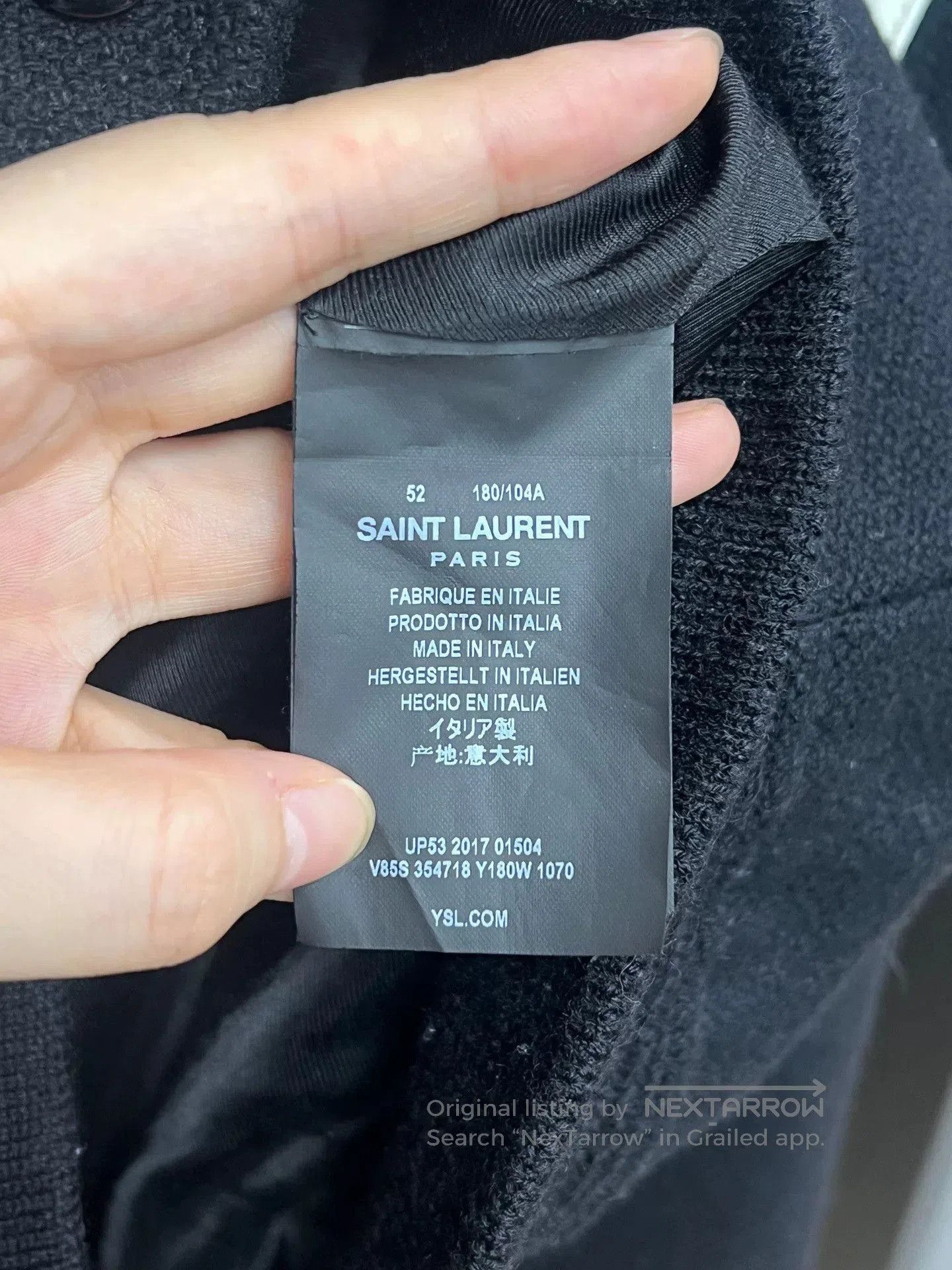 Saint Laurent Paris SLP Black and White Baseball Jacket. Size US L / EU 52-54 / 3 - 3 Thumbnail