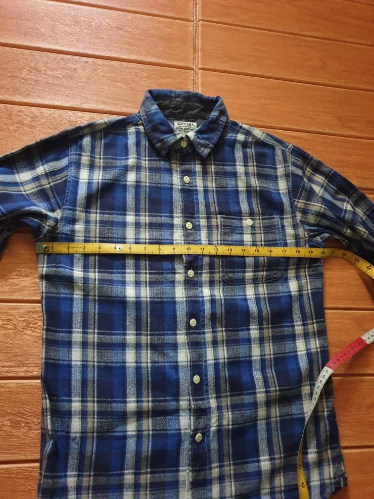 Japanese Brand Espeara checkered blue Japanese style chambray flannel Size US M / EU 48-50 / 2 - 7 Thumbnail