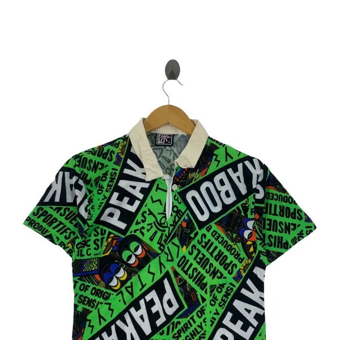 Vintage Vintage PEAKABOO SURF HAWAII Over Print Polo Size XS / US 0-2 / IT 36-38 - 2 Thumbnail