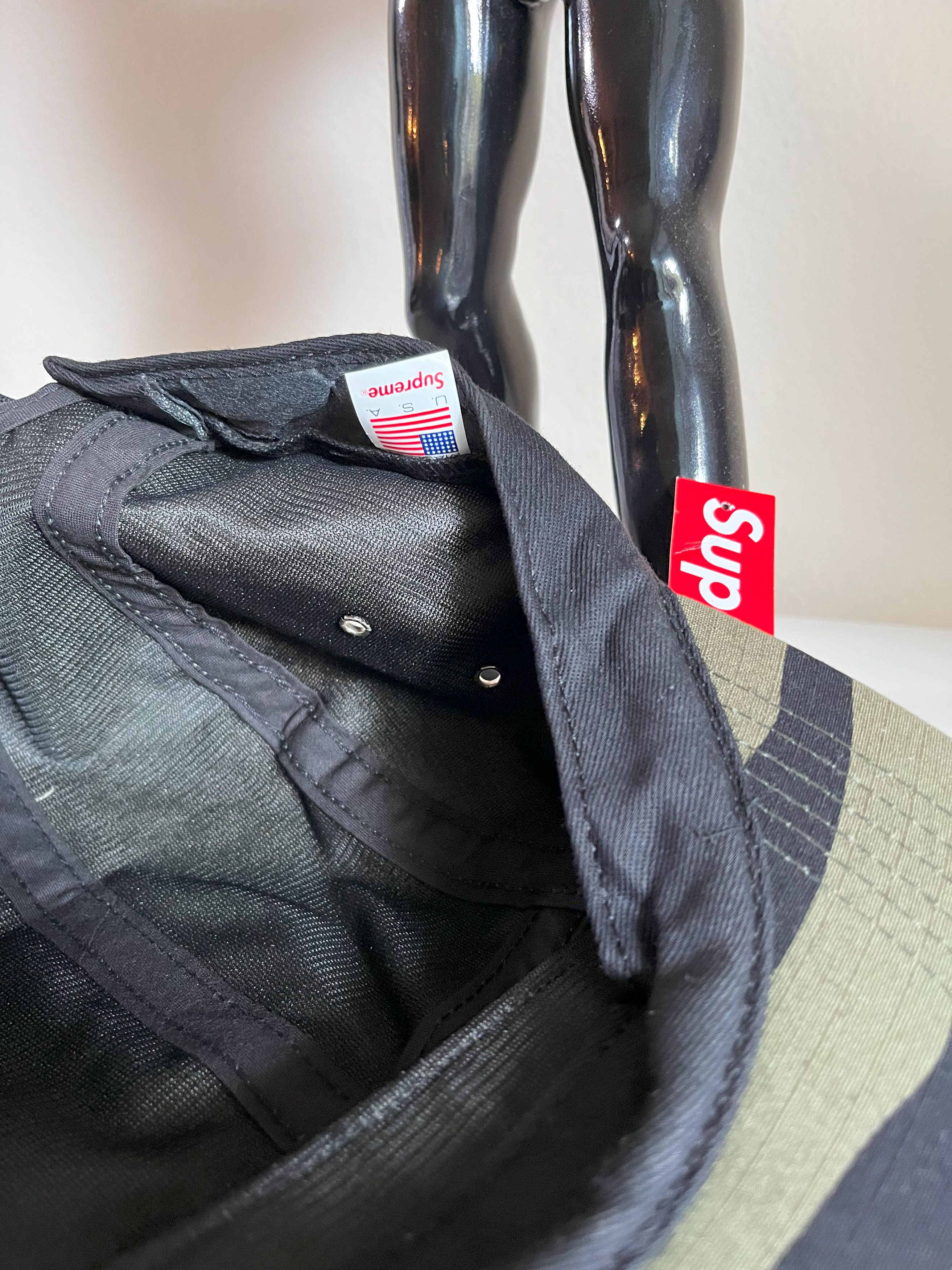 Supreme ARCHIVE_ICONIC SUPREME ZEBRA PRINT OLIVE CAMP CAP 5-PANEL Size ONE SIZE - 7 Thumbnail