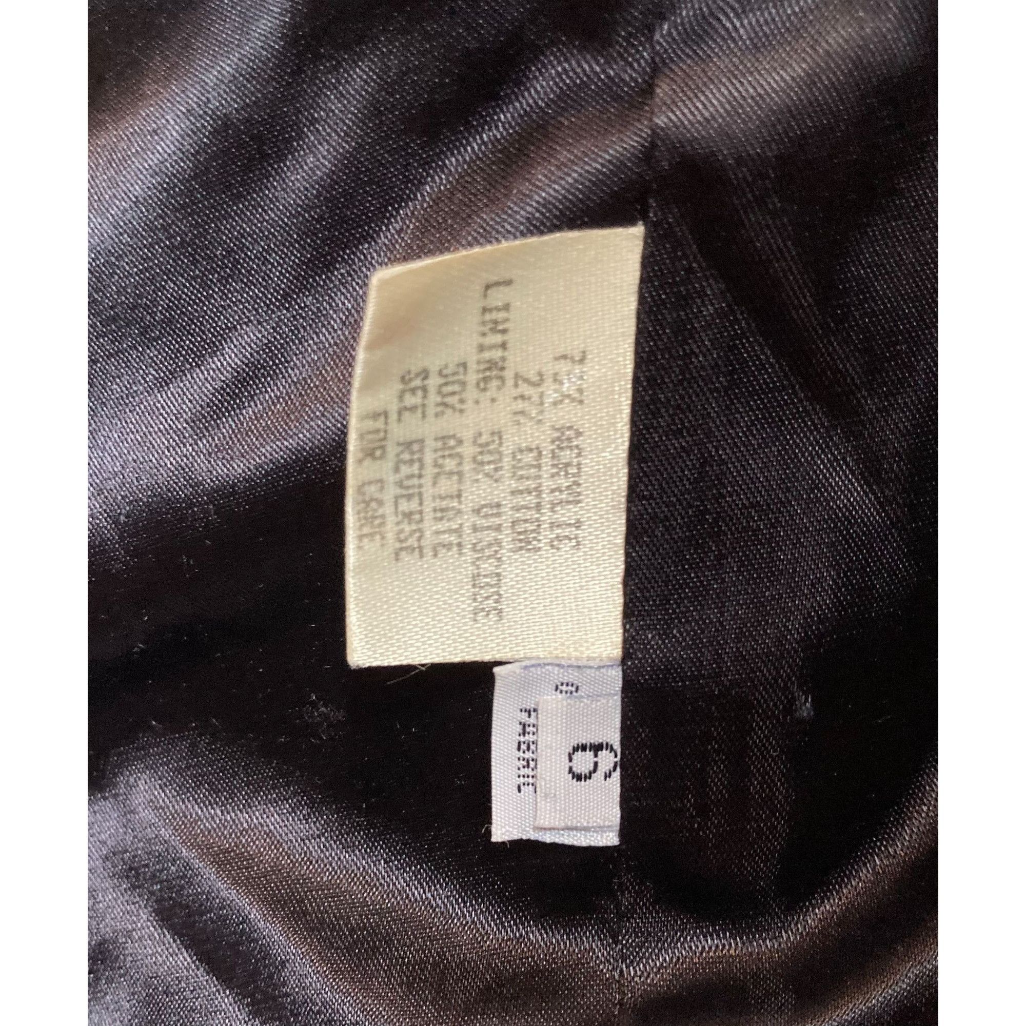 Vintage William B Jet Black Faux Fur Shrug With Dramatic Big Cuffs, Size M / US 6-8 / IT 42-44 - 7 Thumbnail