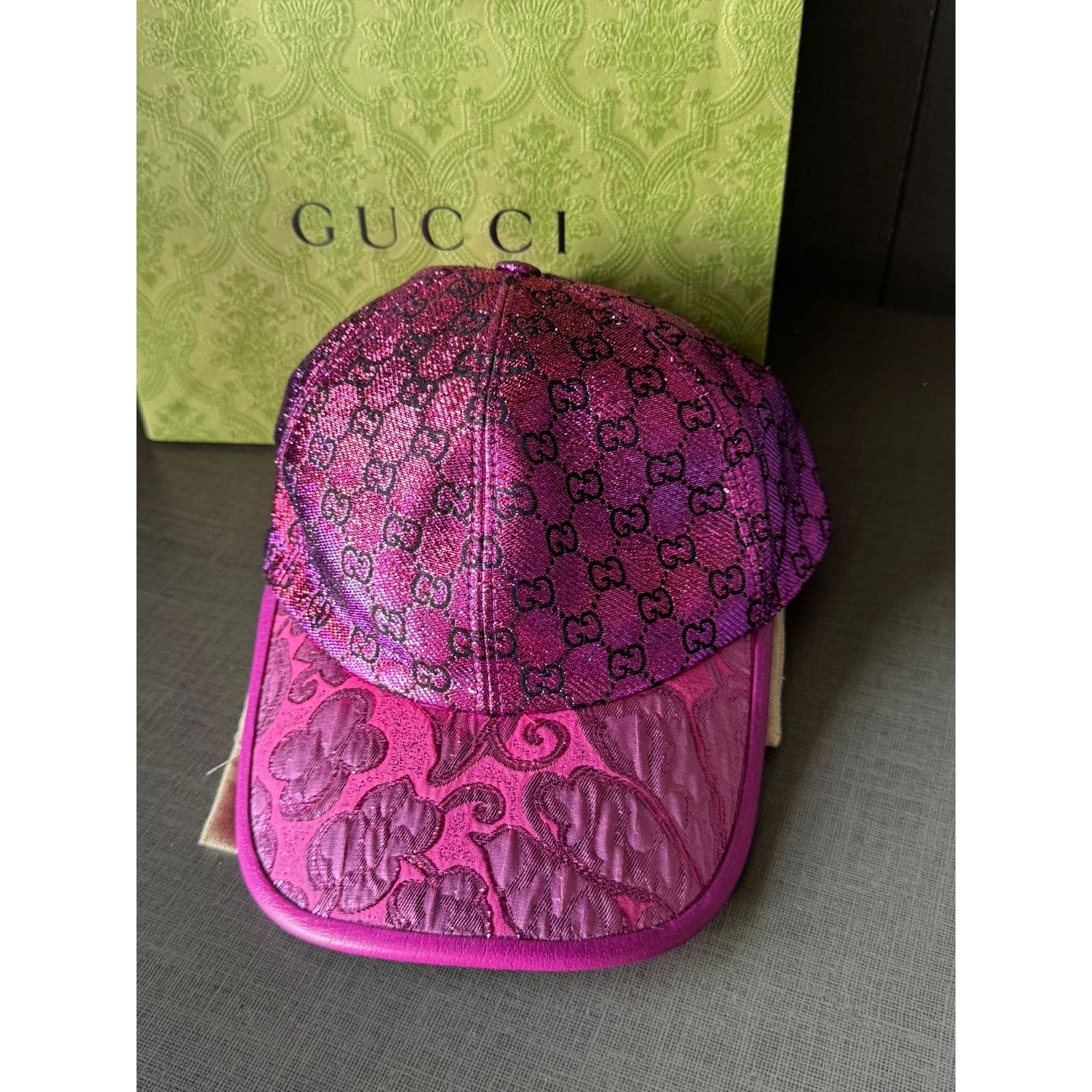 Gucci o1alis0126 Size: M / GG pattern baseball cap metallic pink Size ONE SIZE - 1 Thumbnail
