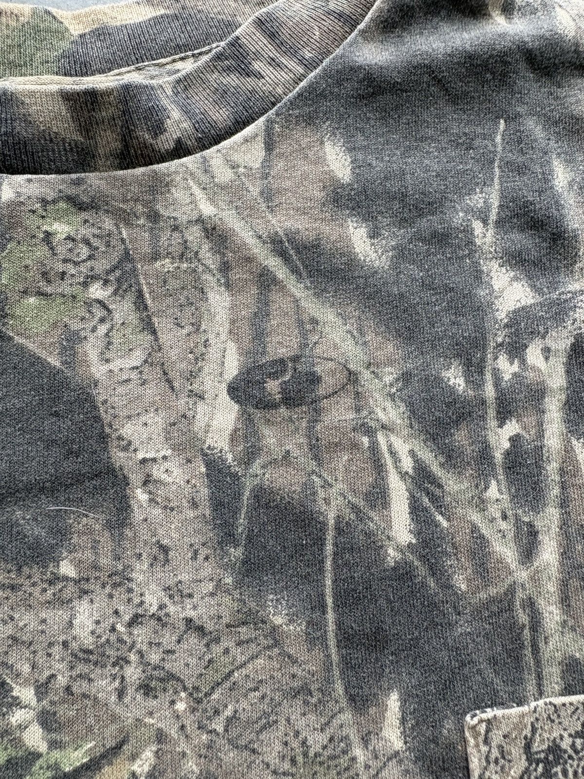 Redhead Vintage 90s Mossy Oak Longsleeve Pocket Tee Single Stitch Size US XL / EU 56 / 4 - 4 Thumbnail