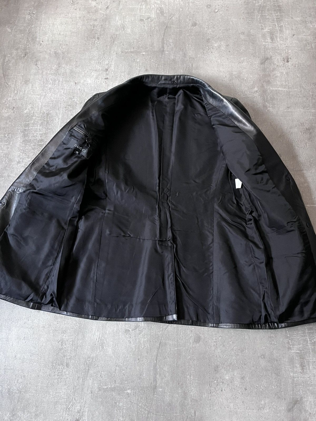 Gucci Gucci S/S 1998 by Tom Ford runway leather blazer jacket Size US S / EU 44-46 / 1 - 11 Thumbnail
