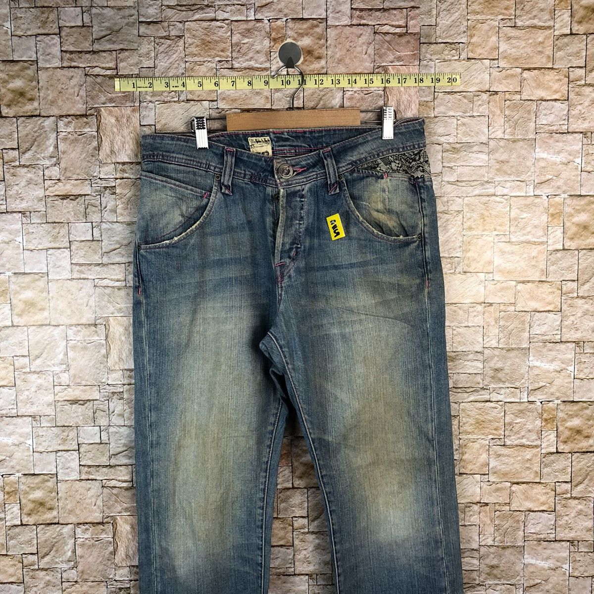 Volcom Volcom vintage skate Blue faded Denim Pants #A1169 Size US 33 - 2 Thumbnail