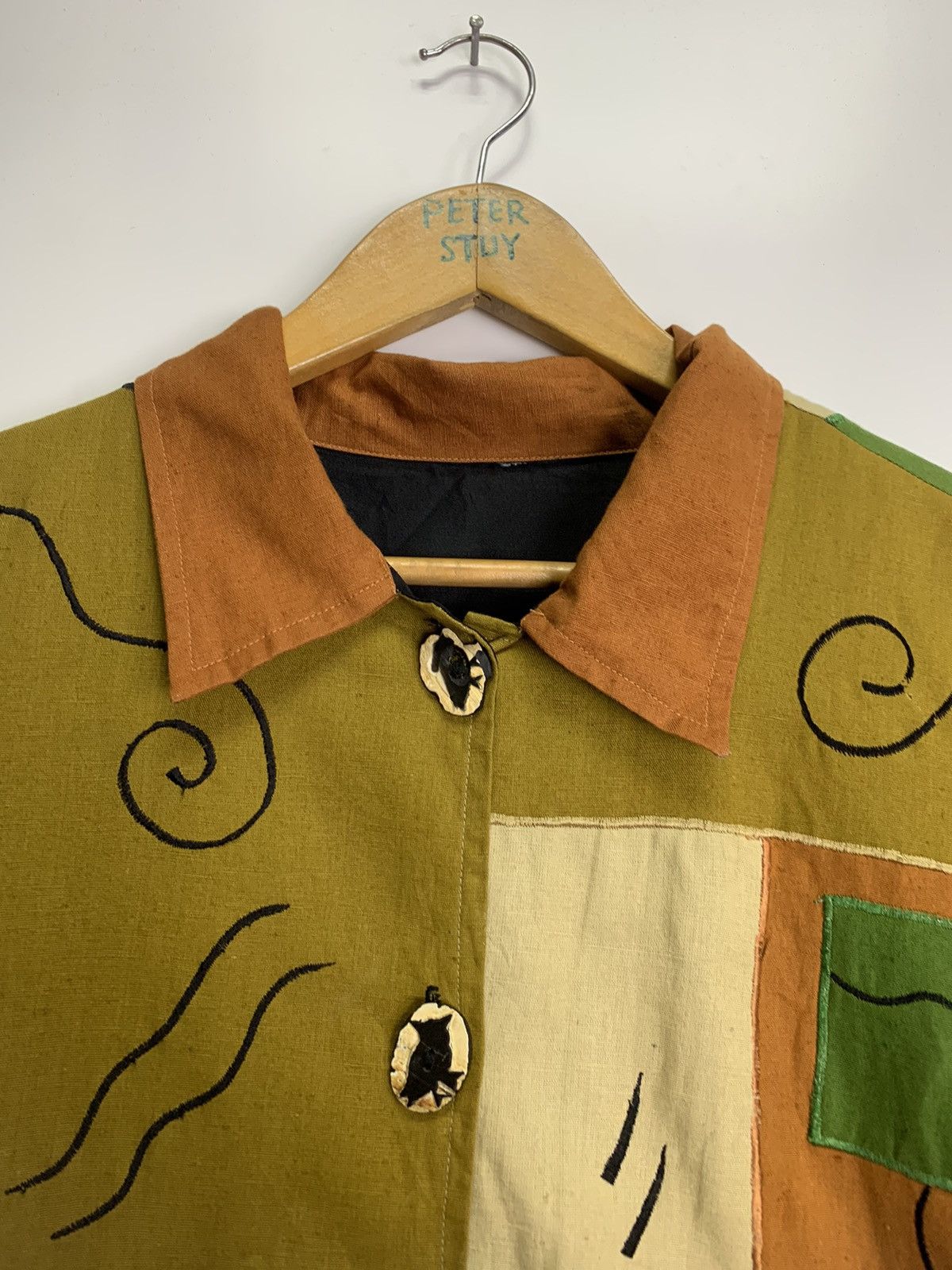 Japanese Brand × Vintage Vintage Japanese Block Buttons Up Size US L / EU 52-54 / 3 - 4 Thumbnail