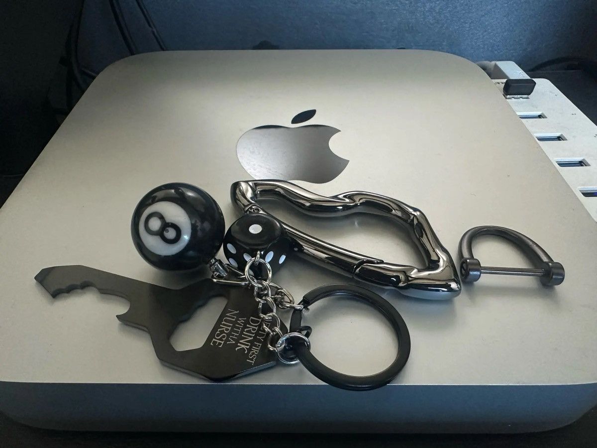 Other Full Set Black Carabiner Keychain Size ONE SIZE - 3 Thumbnail
