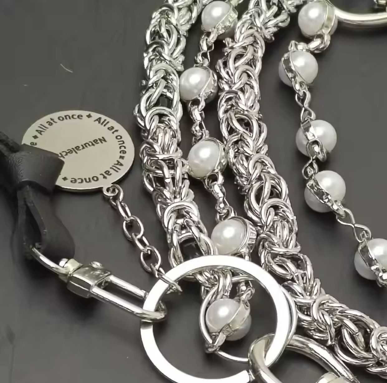 Jewelry 2 Layer Natural Echo Pearled Wallet Chain Size ONE SIZE - 3 Thumbnail