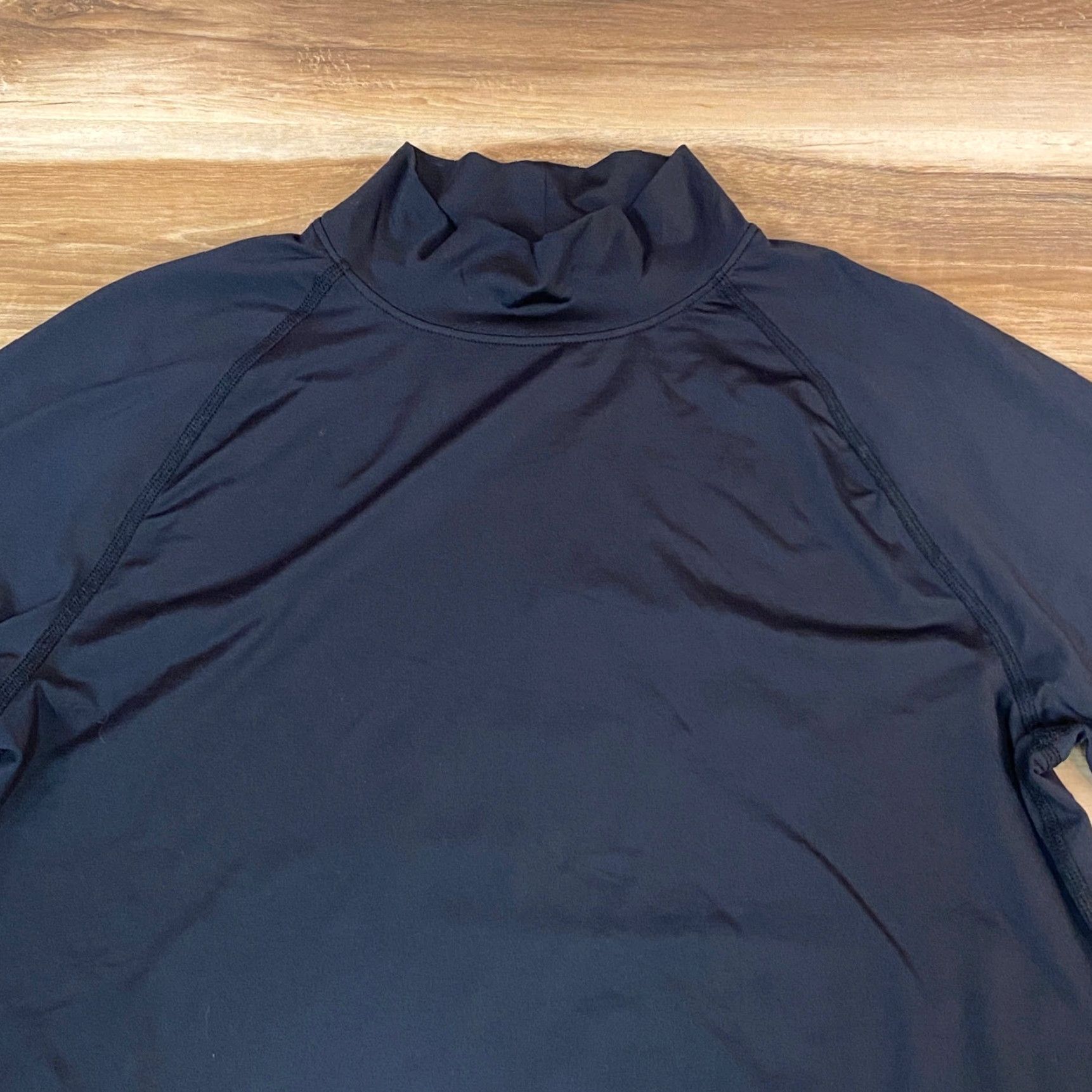 Lands' End Lands' End Mock Neck Shirt Mens MT Long Sleeve Pullover Athletic Top Black M/T Size US M / EU 48-50 / 2 - 2 Thumbnail