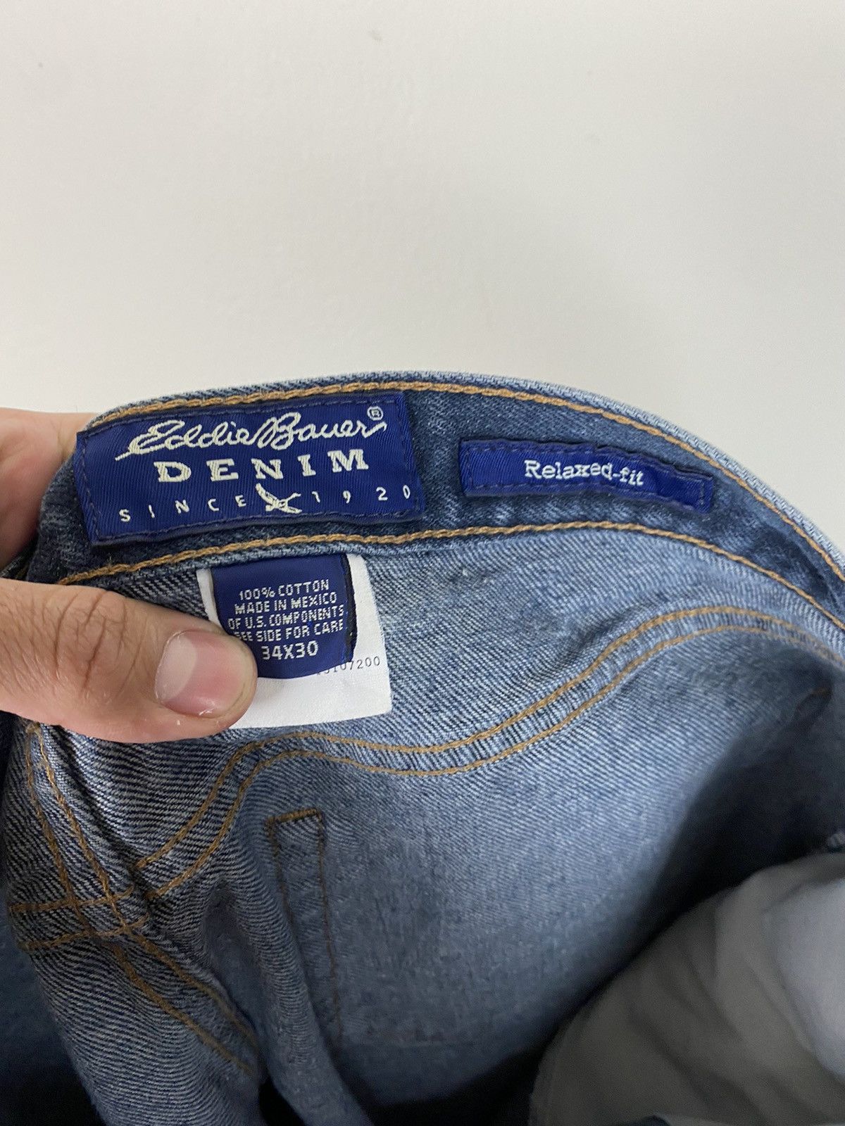 Eddie Bauer Vintage Eddie Bauer Relaxed Fit Blue Denim Jeans Pants baggy Size US 32 / EU 48 - 7 Thumbnail
