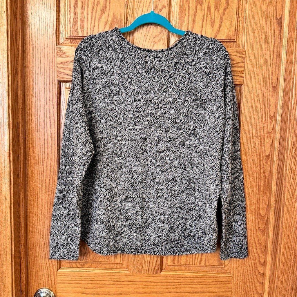Old Navy Old Navy Sweater Womens XL Black White Marled Knit Pullover Size XL / US 12-14 / IT 48-50 - 2 Thumbnail