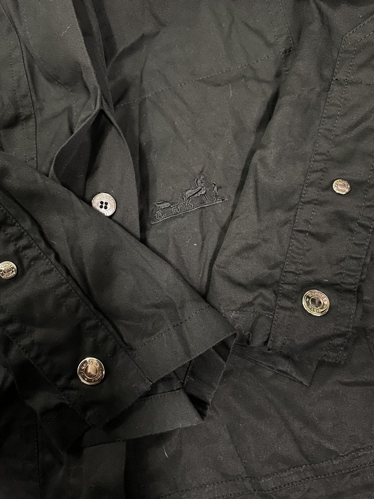 Hermes Hermes x Margiela L/S Button Up Multi Pocket Cotton Shirt Size XS / US 0-2 / IT 36-38 - 5 Thumbnail