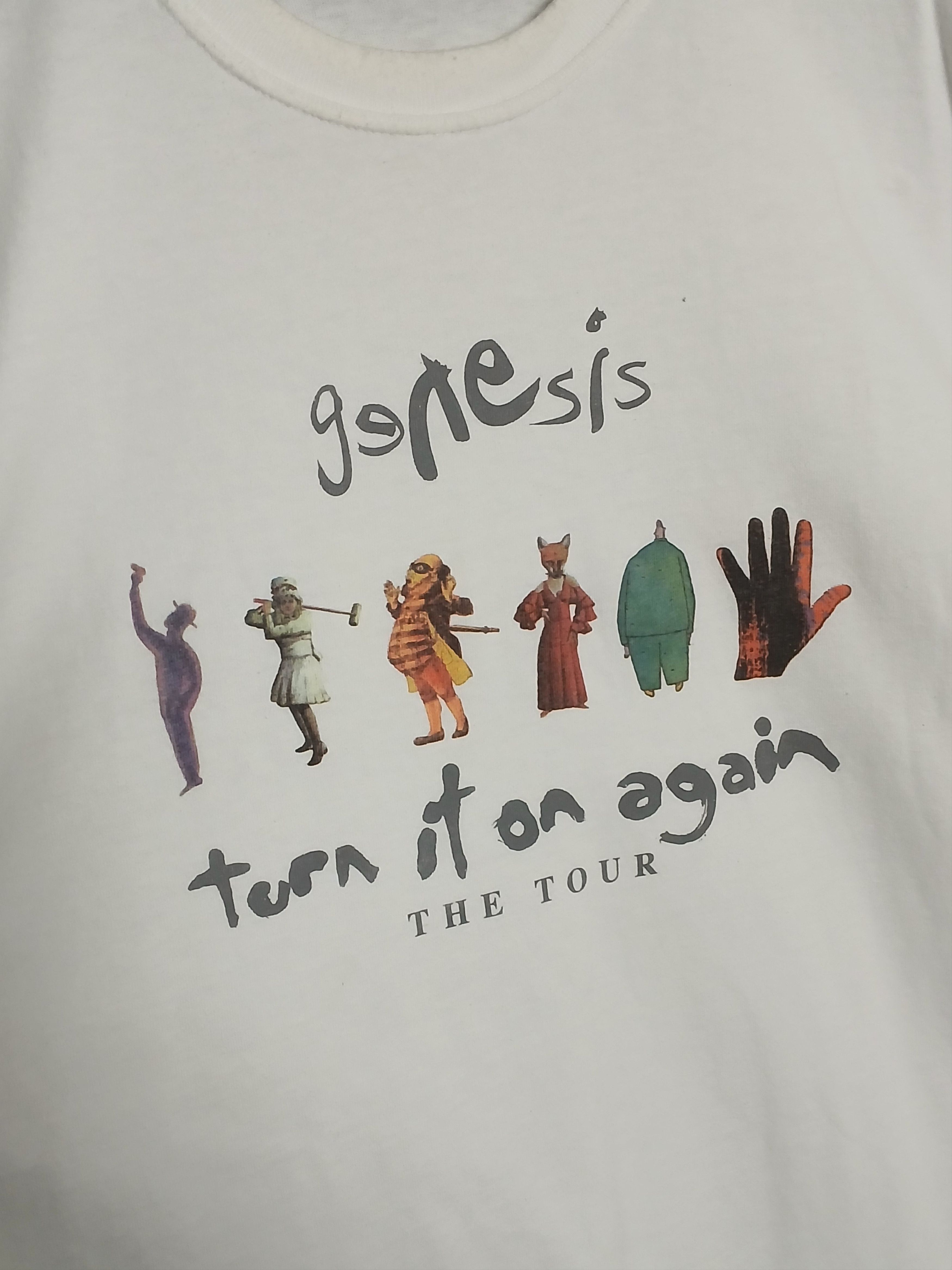 Band Tees Genesis Turn It On Again Tour T-Shirt Size US XL / EU 56 / 4 - 3 Thumbnail