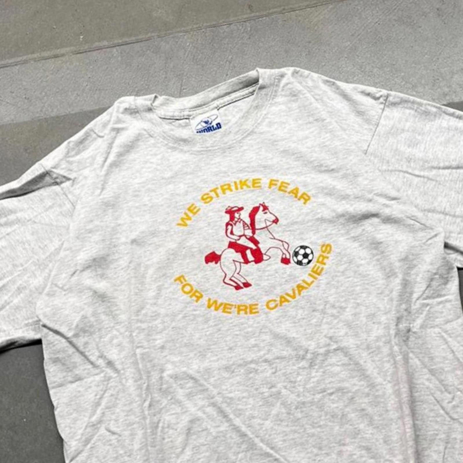 Other Vintage 90s Cavaliers Soccer "Strike Fear" Humor Tshirt XL Size US XL / EU 56 / 4 - 1 Thumbnail