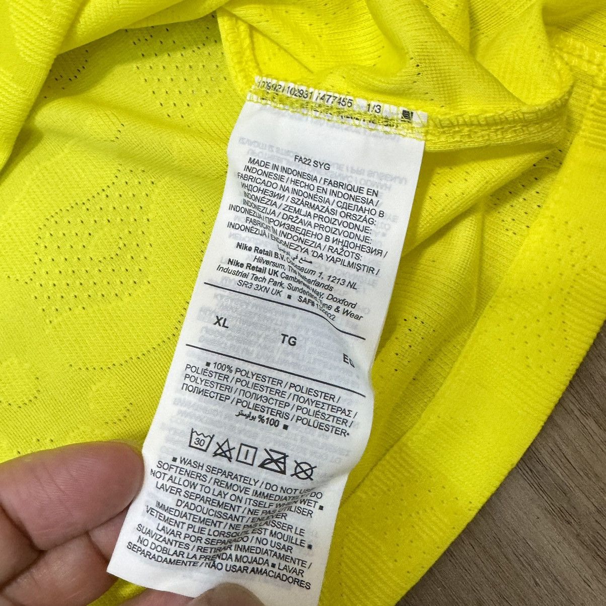 Nike Brazil WC 2022 player issue home shirt #3 T.Silva (Bnwt) Size US XL / EU 56 / 4 - 8 Thumbnail