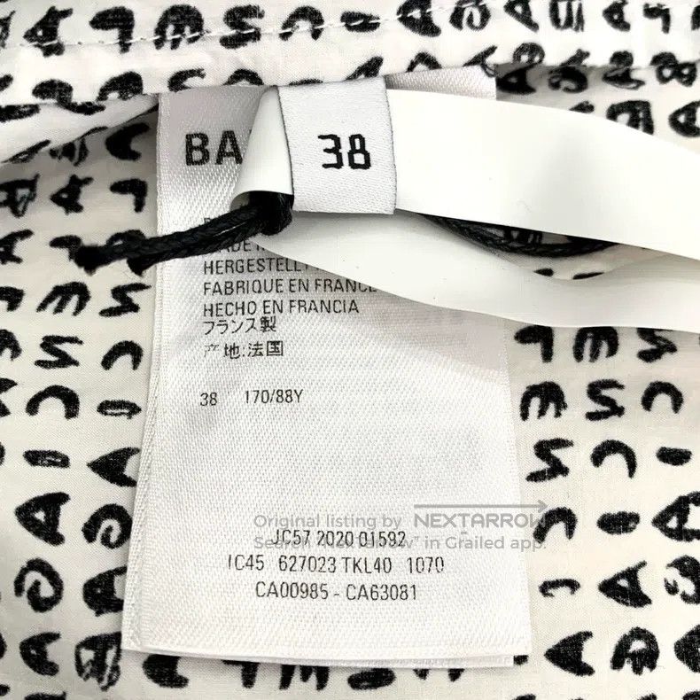 Balenciaga Balenciaga Graffiti Logo Fully Printed Collar Patchwork Co Size XS / US 0-2 / IT 36-38 - 6 Thumbnail