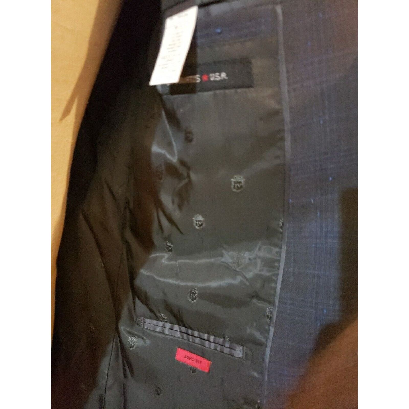 John Varvatos John Varvatos Mens Two Button Suit Size 44R - 6 Thumbnail