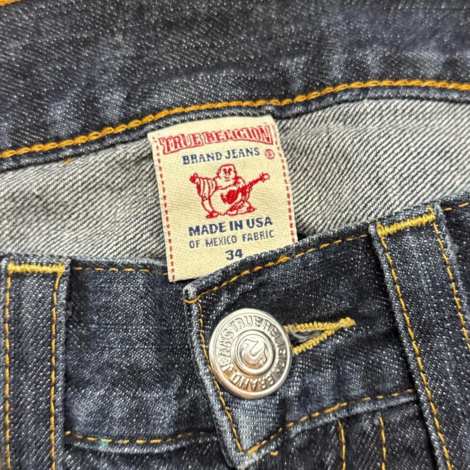 True Religion × Vintage Vintage Y2K True Religion Grunge Skater Baggy Denim Jeans Size US 34 / EU 50 - 6 Thumbnail