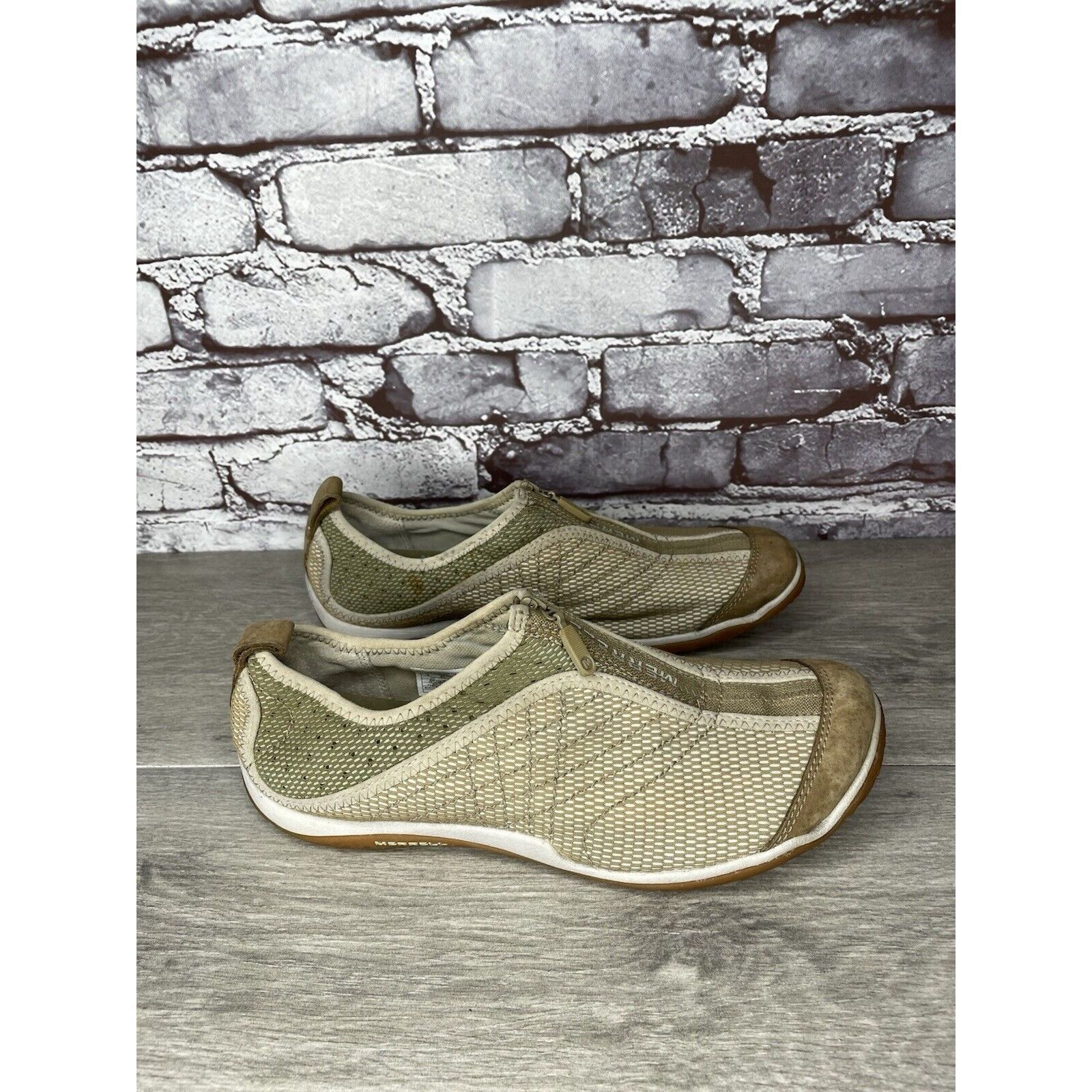 Merrell Merrell Lorelei Zip Deep Tan Synthetic Sneakers Shoes Women Size US 9 / IT 39 - 1 Thumbnail