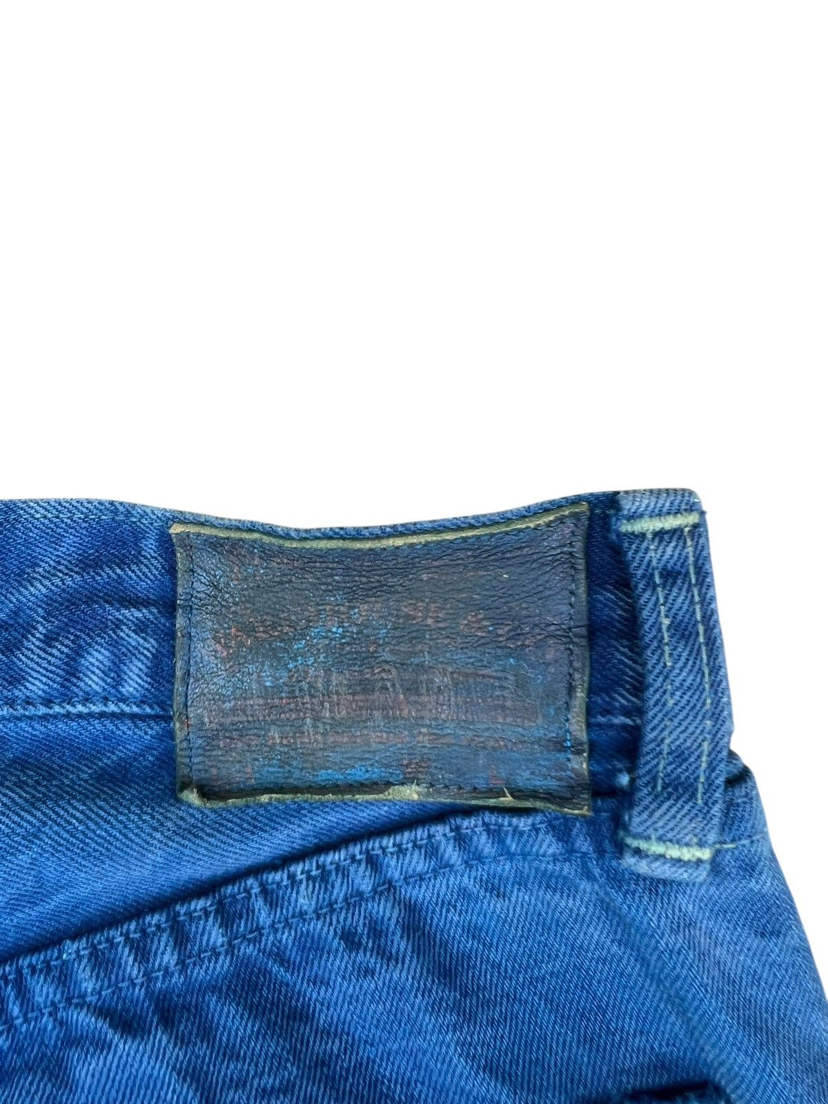 Warehouse & Co. Dubbleworks X Warehouse Japan Distress Denim Selvedge Jeans Size US 35 - 20 Thumbnail