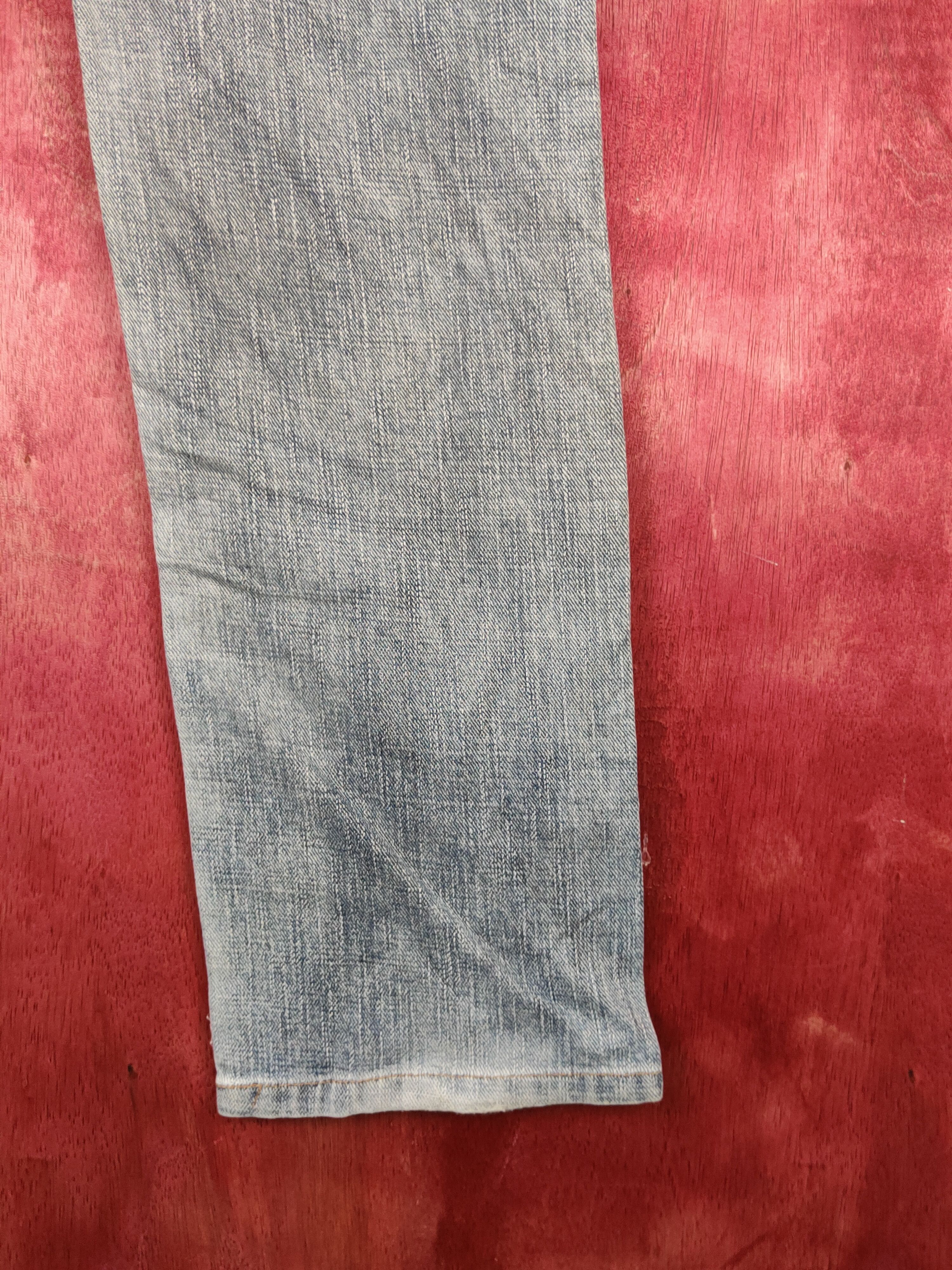 Japanese Brand GLHeart Blue Faded Distressed Ripped Jeans #S1804 Size 29" - 12 Thumbnail