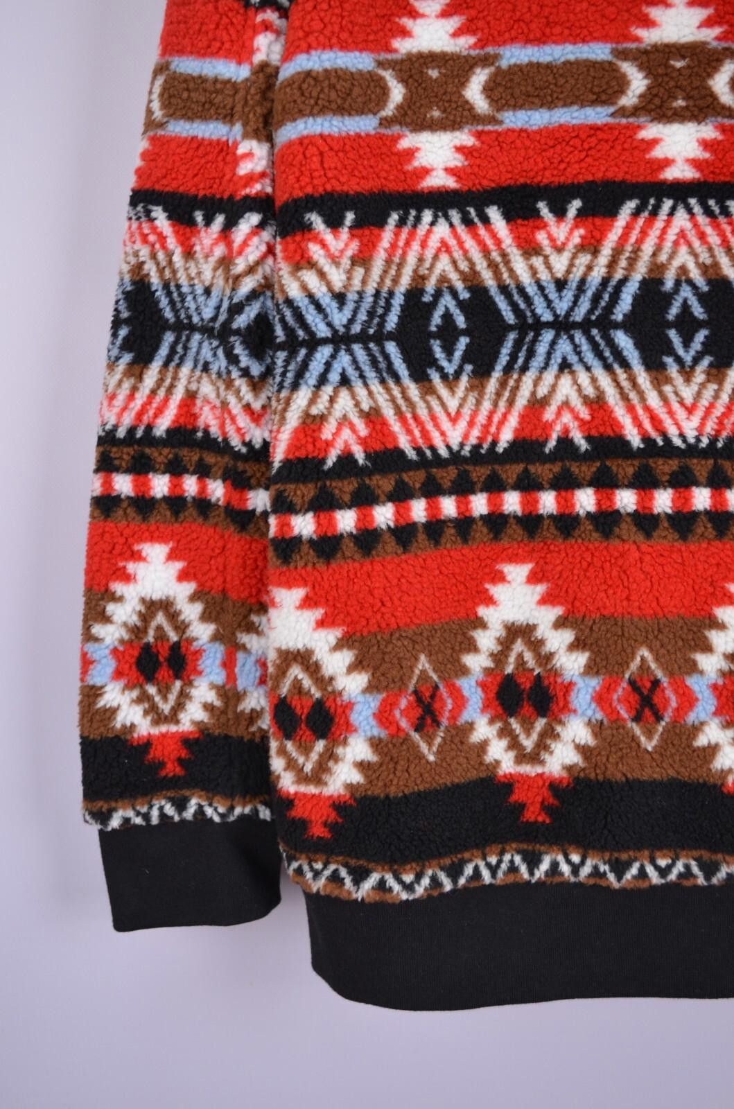 MSGM MSGM IKAT Mens Teddy Fleece Hooded Multicolor Jacket Size M Size US M / EU 48-50 / 2 - 11 Thumbnail
