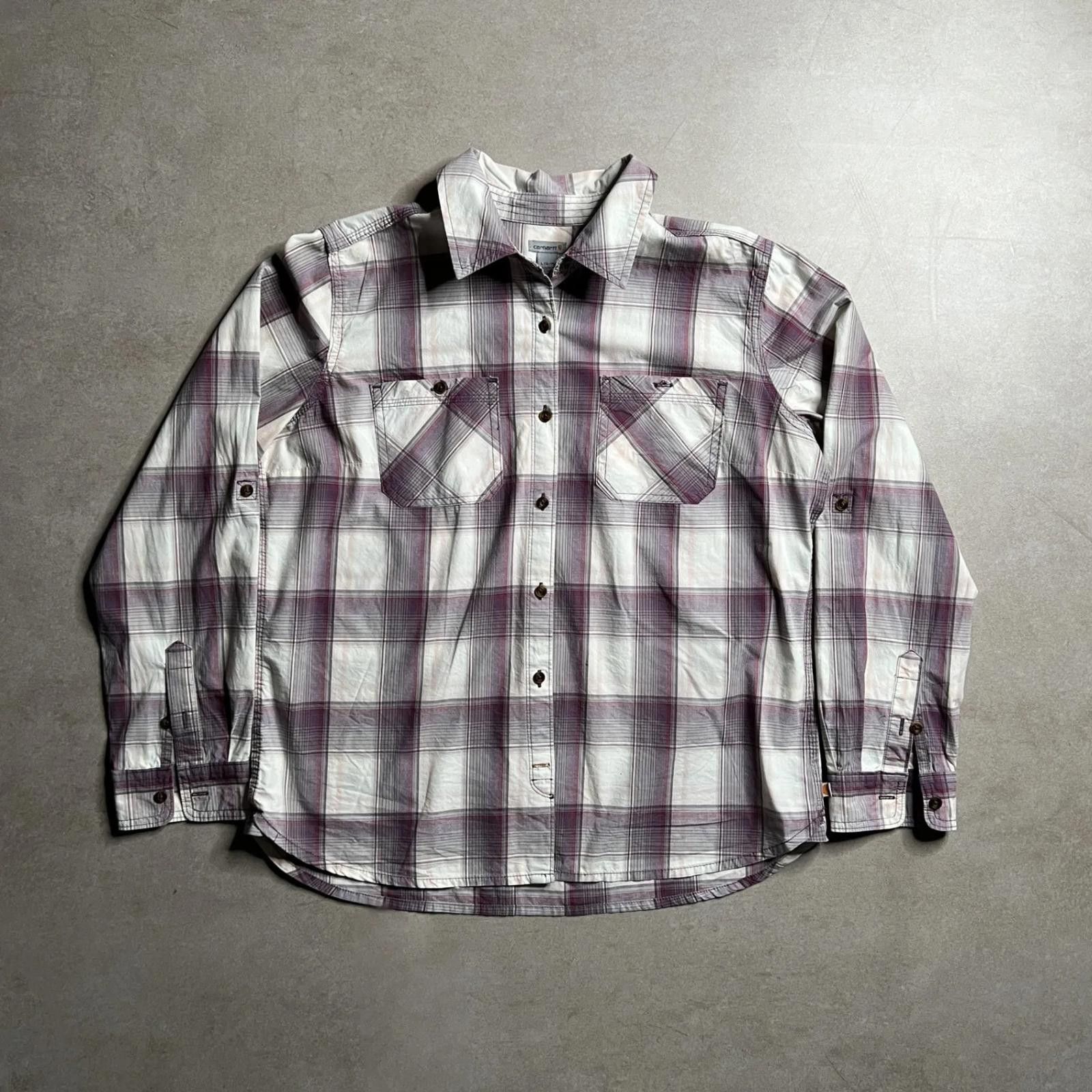 Carhartt Vintage Carhartt Plaid Shirt - M Size US M / EU 48-50 / 2 - 1 Thumbnail
