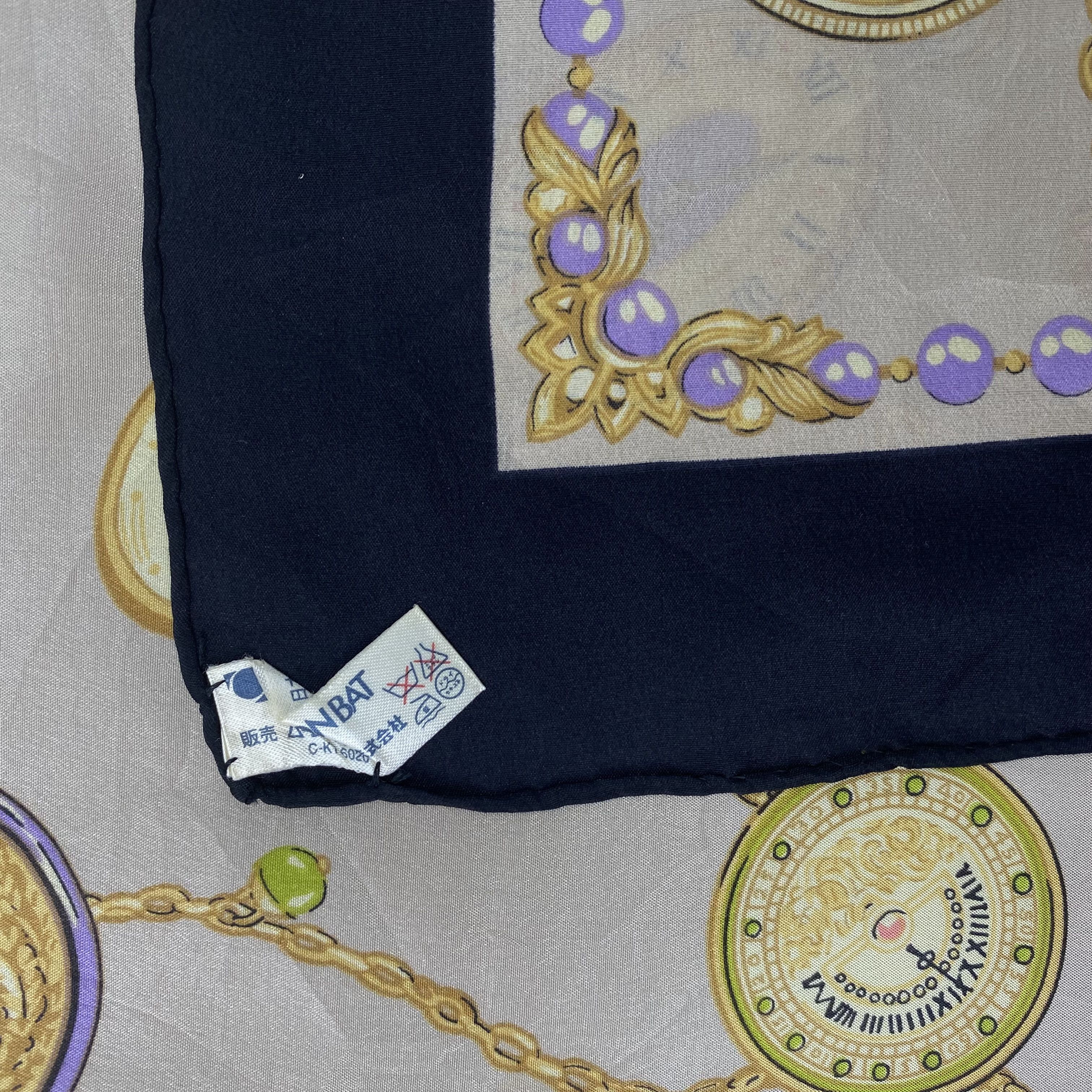 Japanese Brand Vintage Baroque SILK Scarf Twill Stole Wraps Scarves Size ONE SIZE - 9 Thumbnail