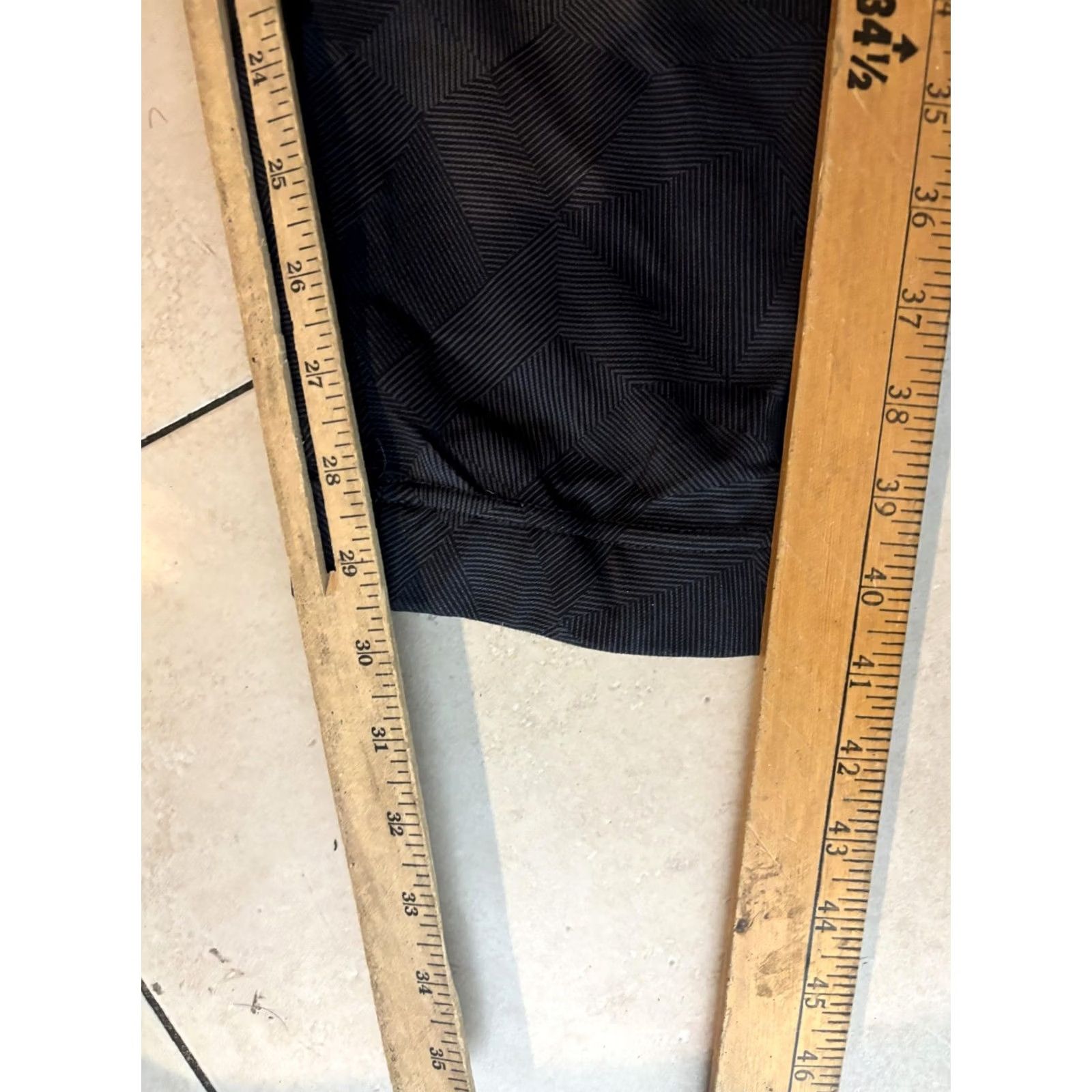 Hugo Boss BOSS Hugo Boss Pants Mens 2XL Gray Geometric Joggers Elastic Waist Pockets Size US 39 - 7 Thumbnail