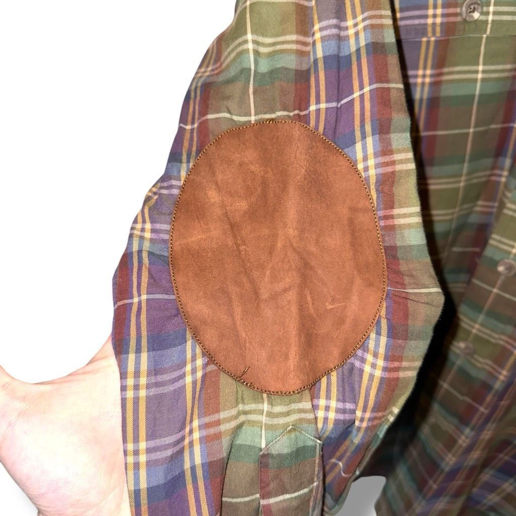 Polo Ralph Lauren Polo Ralph Lauren Plaid Flannel Suede Patch Shooting Bradfor Size US M / EU 48-50 / 2 - 5 Thumbnail