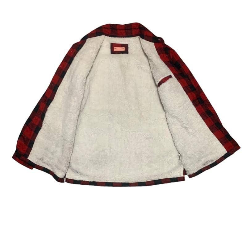 Japanese Brand Vintage 90s Japanese BUGLE’C Plaid Wool Flannel Shirt Jacket Size US L / EU 52-54 / 3 - 2 Thumbnail