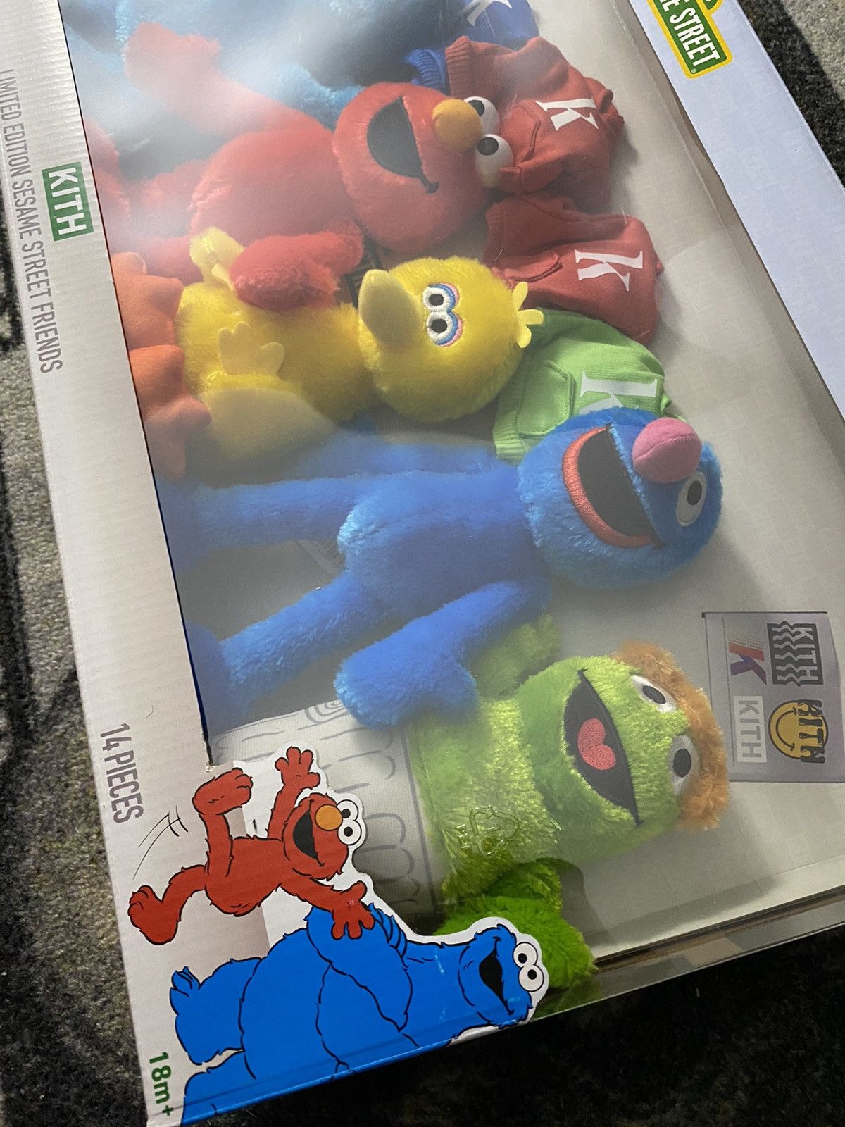 Kith Kith x Sesame Street Play Plush Toy Set Size ONE SIZE - 3 Thumbnail