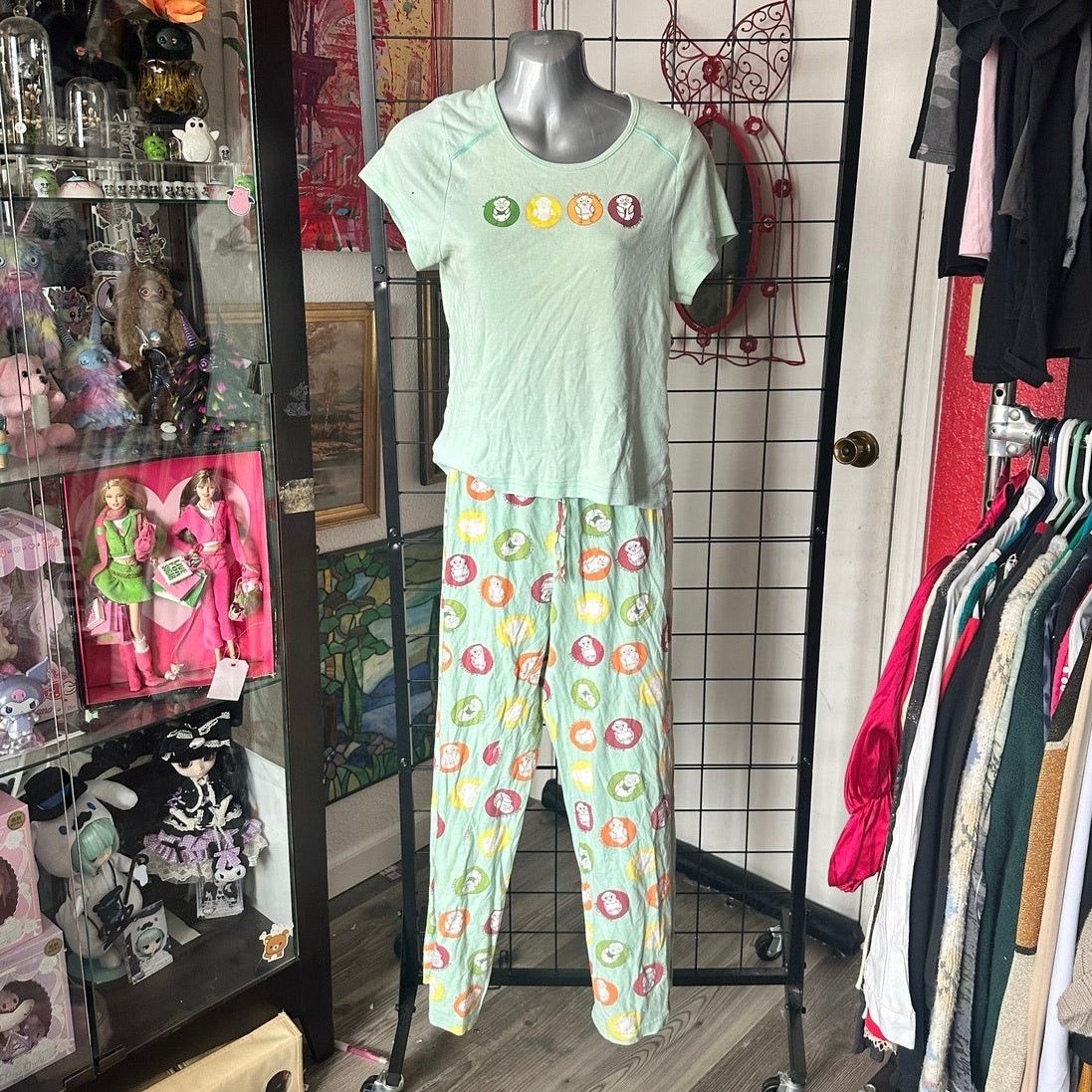 Other pajamagram green smart chick graphic pajama set Size ONE SIZE - 1 Thumbnail