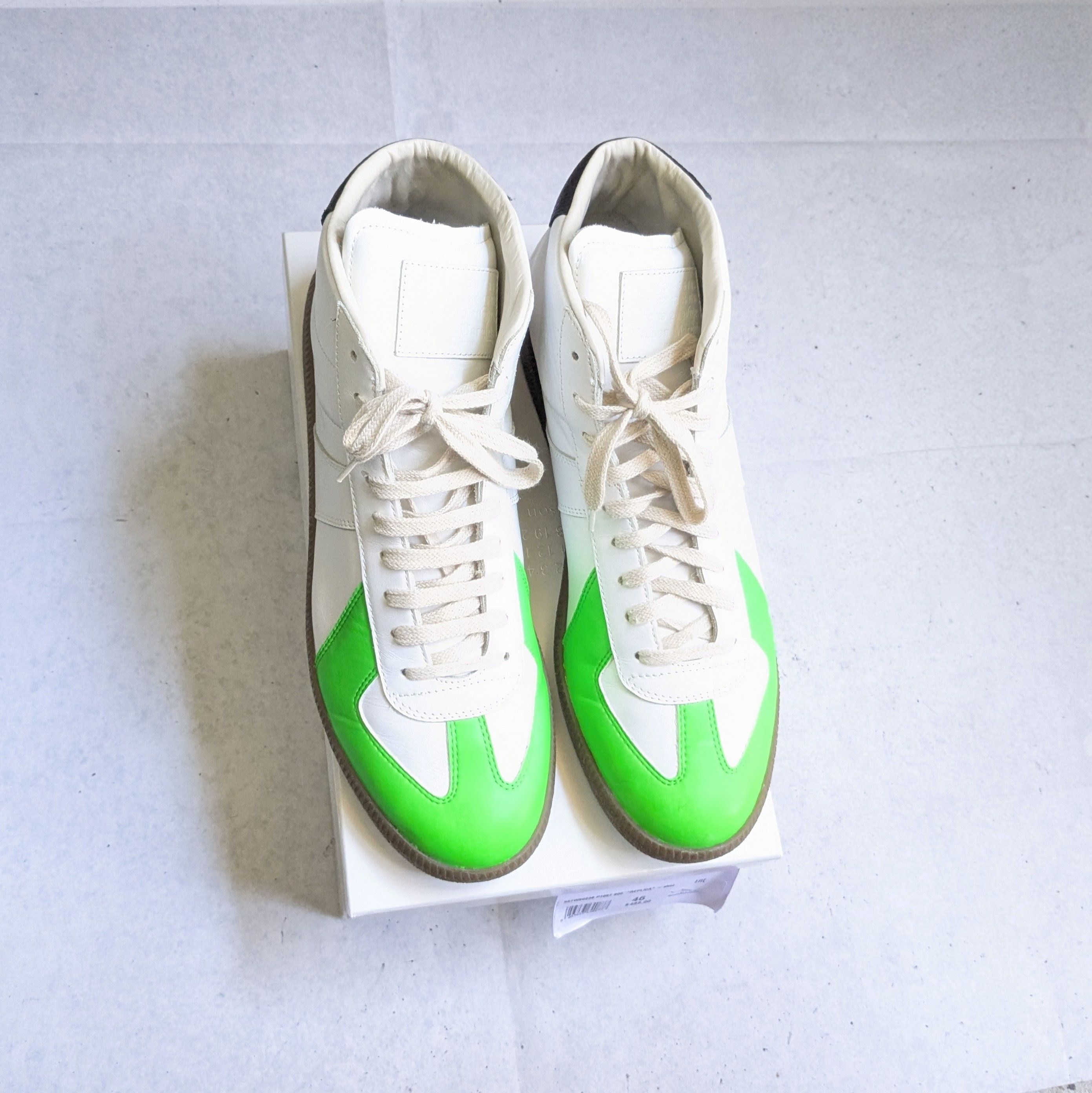Maison Margiela Maison Margiela Replica GAT Sneakers White Green 13 46 Size US 13 / EU 46 - 2 Thumbnail