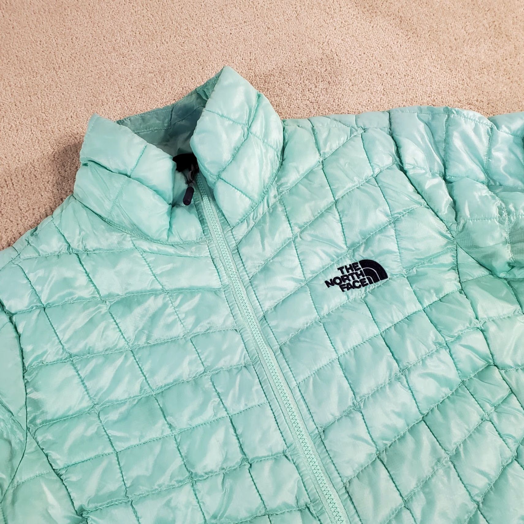 The North Face The North Face Jacket Womens Small Green Thermoball Puffer Quilted Windbreaker Womens Size S / US 4 / IT 40 - 2 Thumbnail
