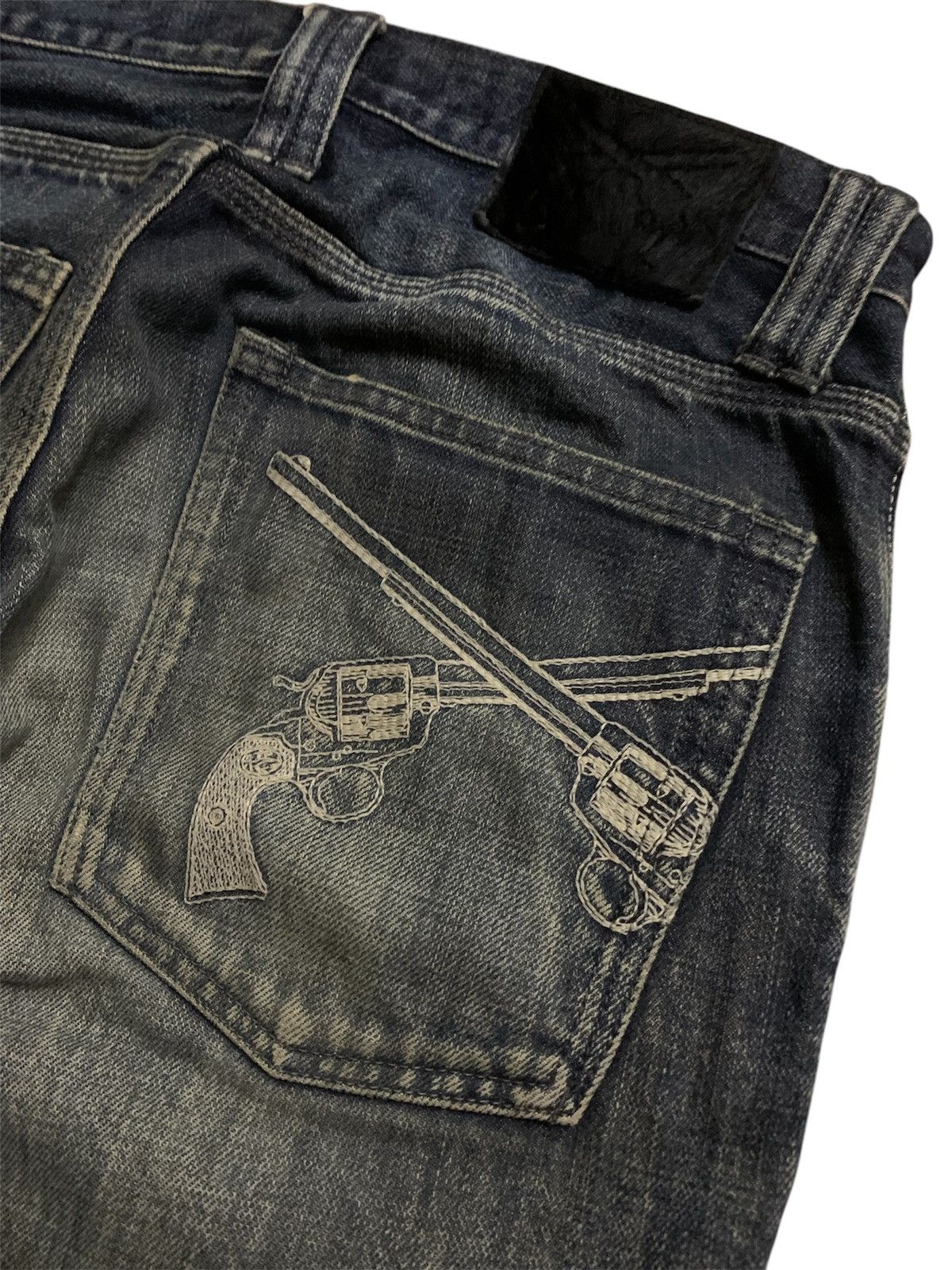 Roar × roarguns Vtg Japanese Flare Roarguns Denim Pant Size US 32 / EU 48 - 2 Thumbnail