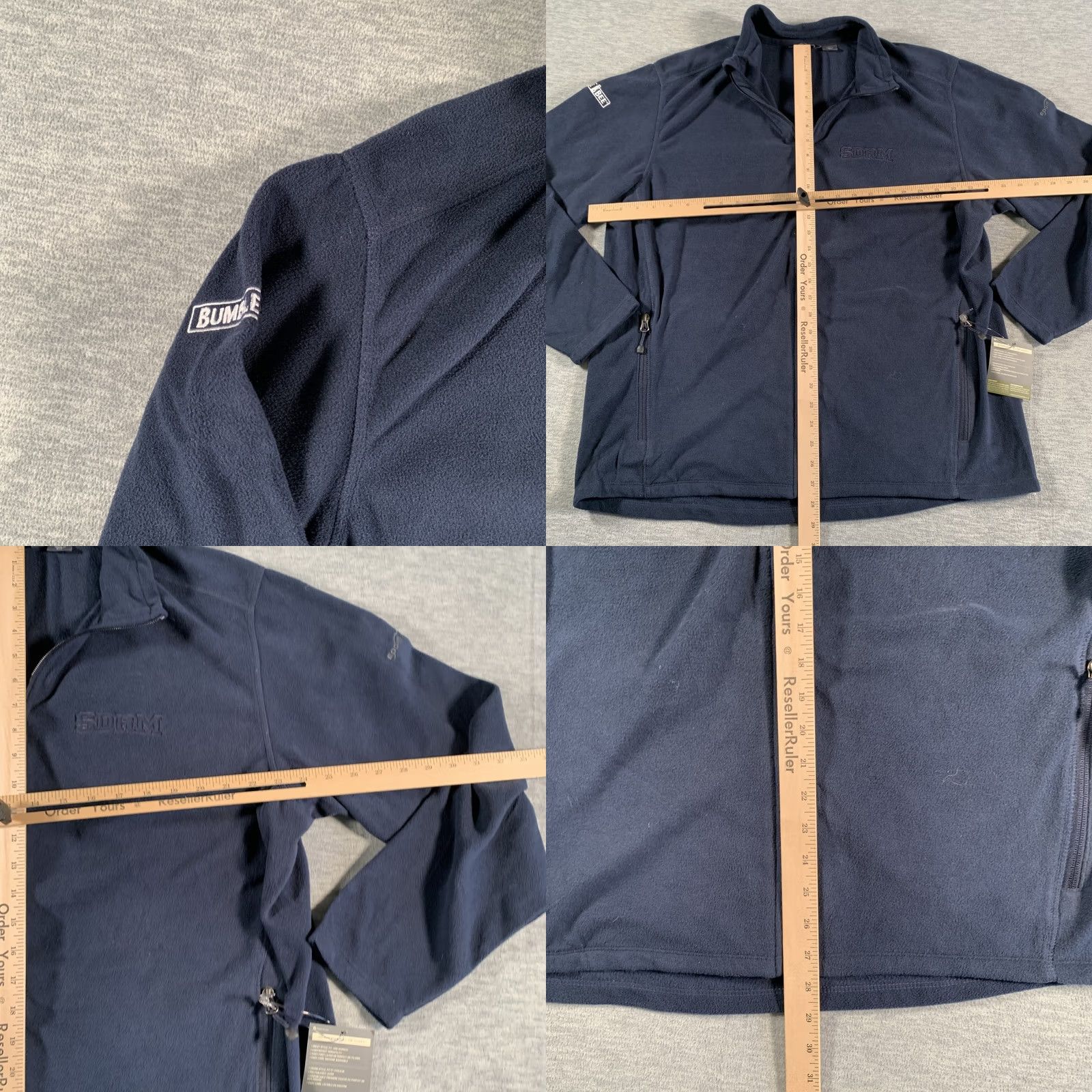Eddie Bauer Eddie Bauer Navy Blue Microfleece Full Zip SDRM BUMBLE Embroidered Jacket Size US XXL / EU 58 / 5 - 8 Thumbnail