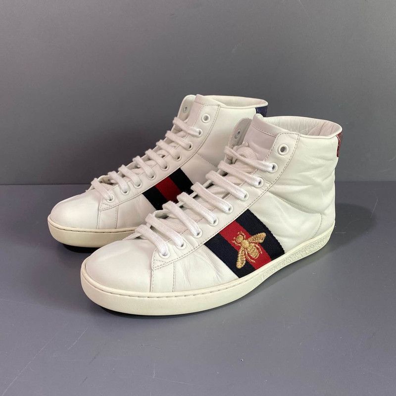 Gucci Gucci Ace High-Top Sneaker in White 0079 Size US 7.5 / EU 40-41 - 1 Thumbnail