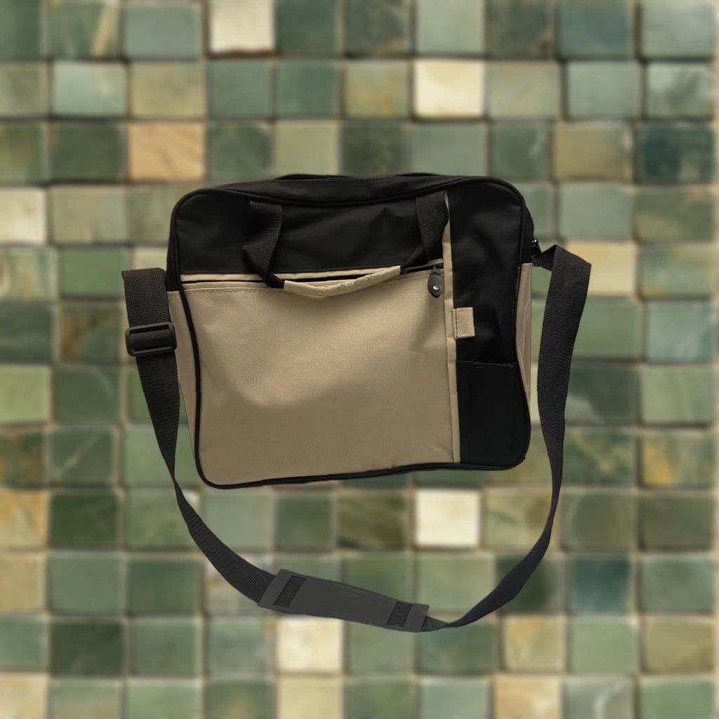 Vintage VINTAGE Satchel Tote Bag Unisex Adults Black Cotton Crossbody Size ONE SIZE - 1 Thumbnail