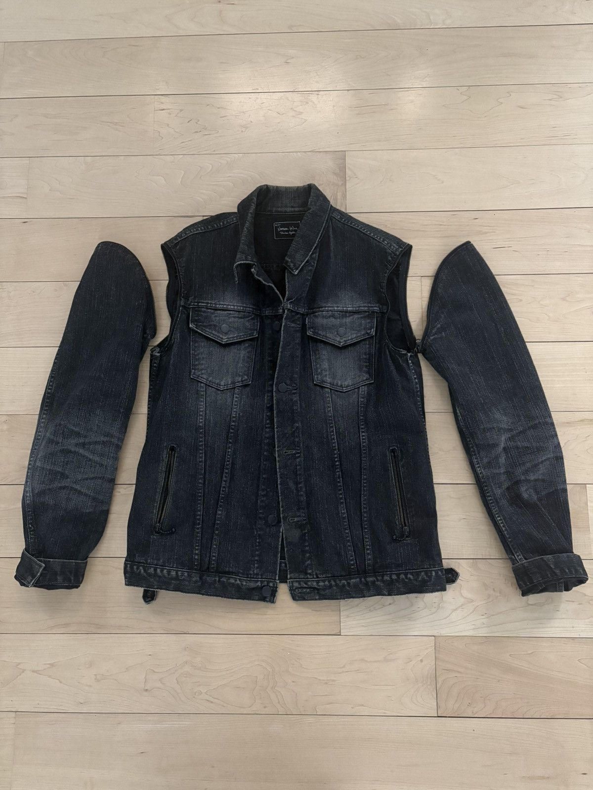 Number (N)ine Number (N)ine SS04 Convertible Denim Trucker Jacket Size US L / EU 52-54 / 3 - 1 Thumbnail
