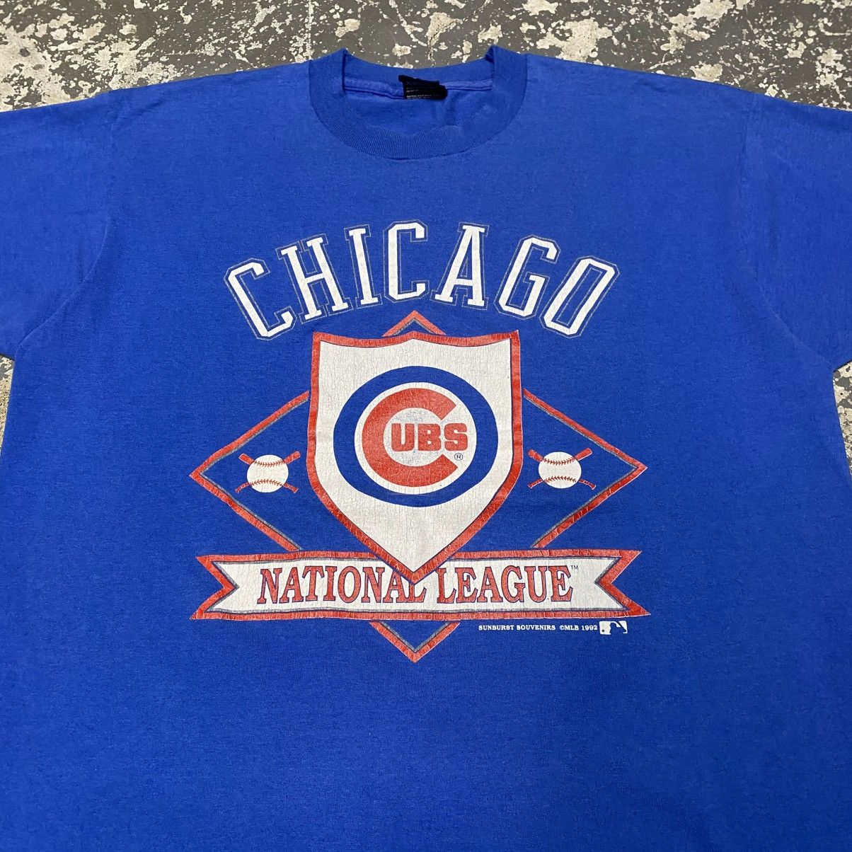 MLB × Vintage Vintage Chicago Cubs National League MLB 1992 Tshirt Size US XL / EU 56 / 4 - 9 Thumbnail