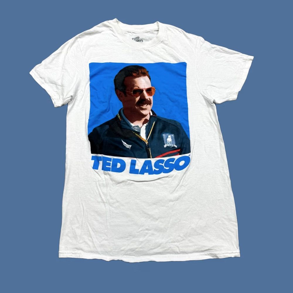 Vintage Ted Lasso Shirt Adults Size Small S White Short Sleeve Crew Neck Casual Mens Size US S / EU 44-46 / 1 - 1 Thumbnail