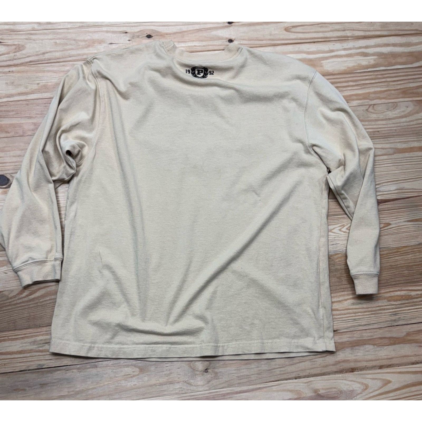 Phat Farm Phat Farm Sweatshirt Mens XL Beige Y2K Spell Out Logo Tee Size US XL / EU 56 / 4 - 3 Thumbnail