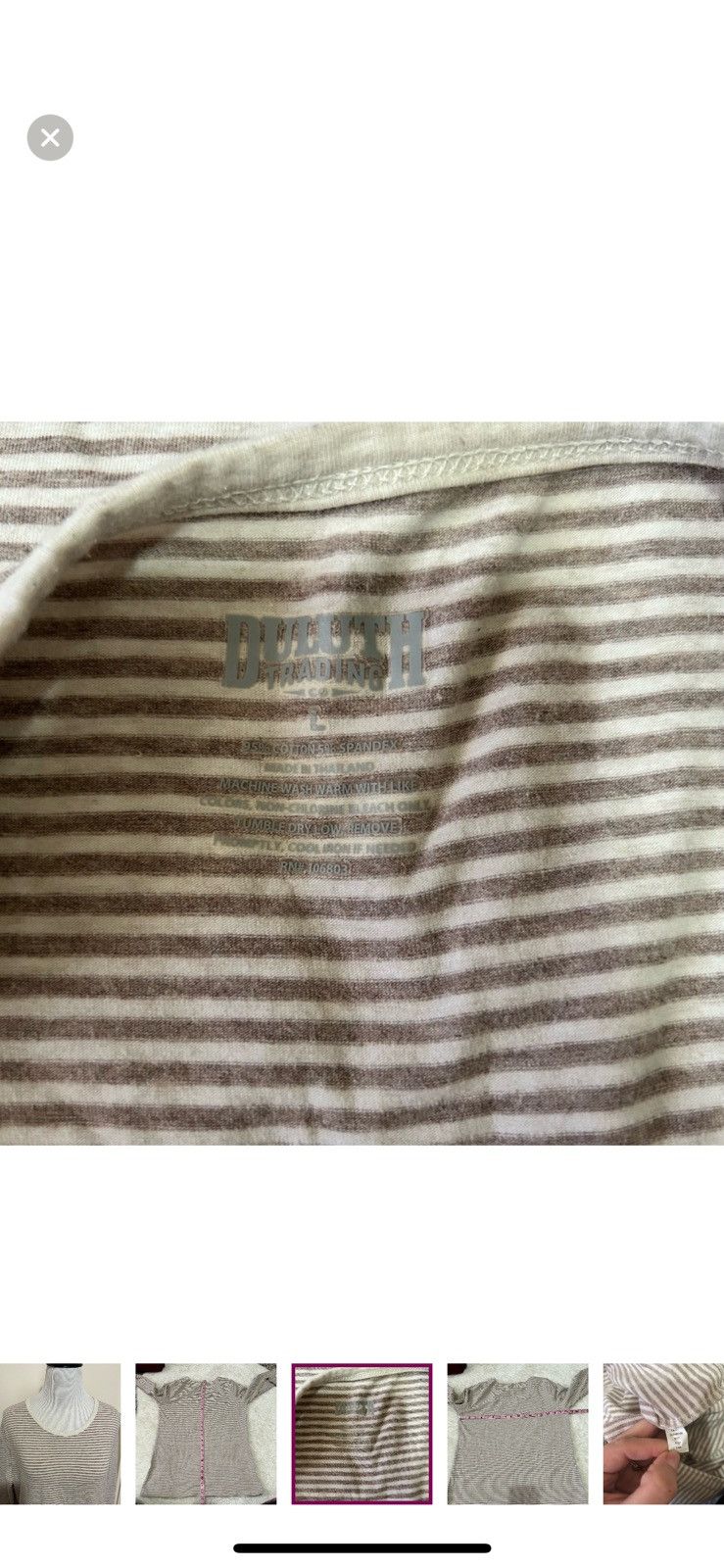 Duluth Trading Company Duluth trading co large striped long sleeved tee Size L / US 10 / IT 46 - 2 Thumbnail