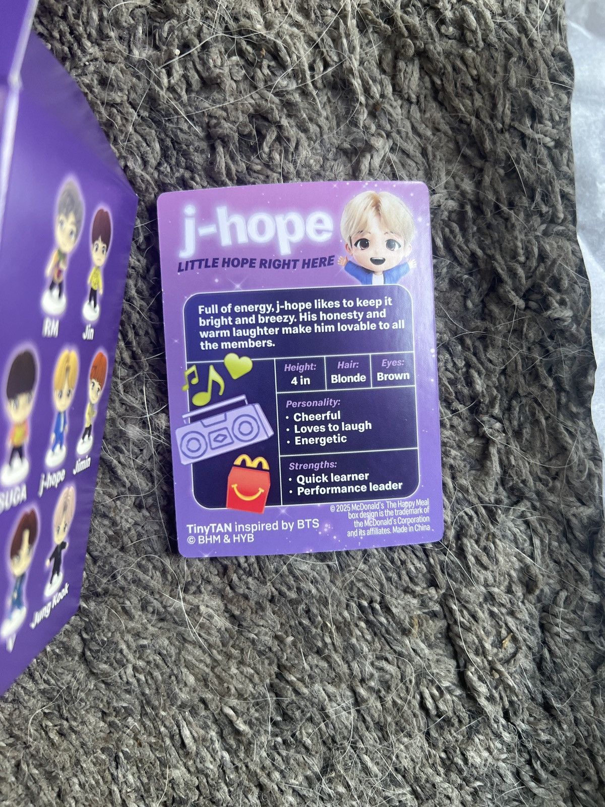 Hypebeast 2025 McDonald’s TinyTAN J-Hope Figure Size ONE SIZE - 6 Thumbnail