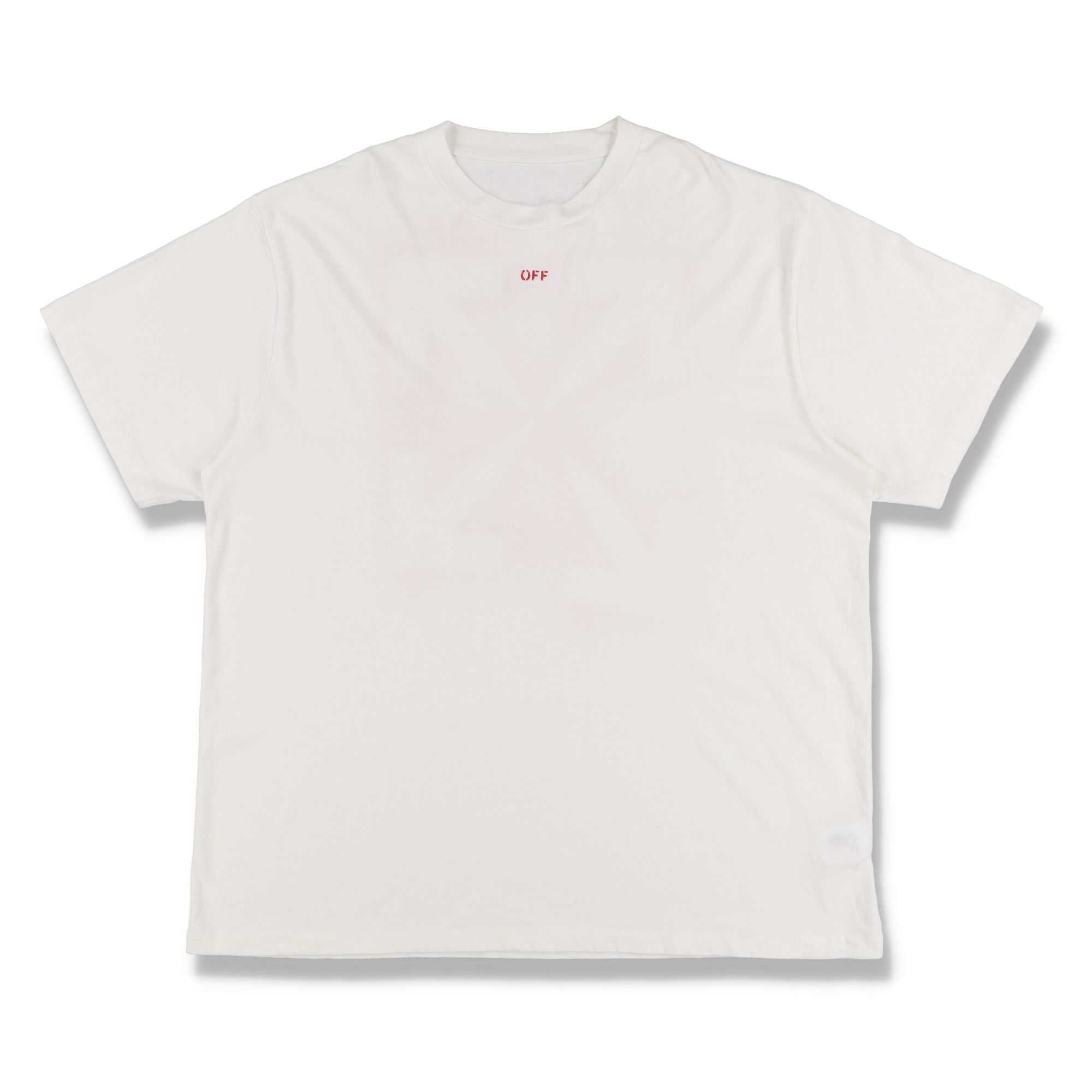 Off-White White and Red Stencil Arrows Oversized T-Shirt Size US S / EU 44-46 / 1 - 5 Thumbnail